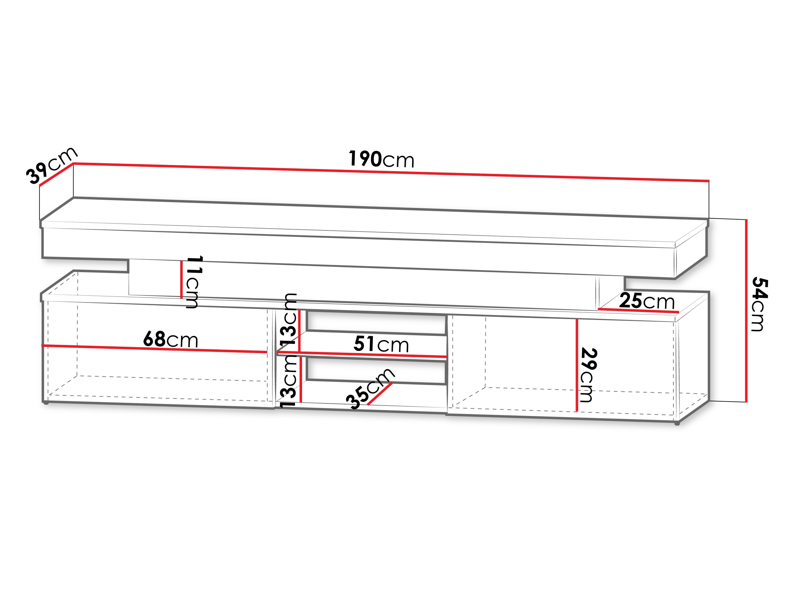 ТВ тумба Monfero 103 (Светло-коричневый)