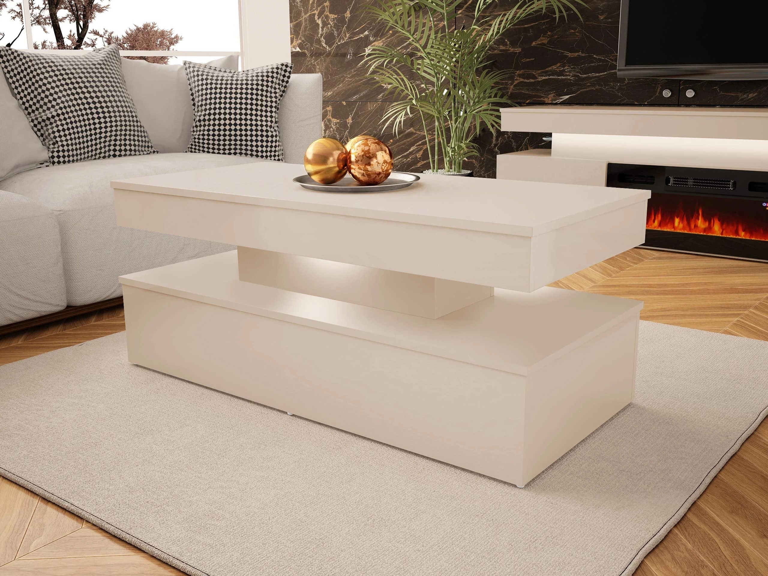 Žurnālu galdiņš Monfero 100 (Gaiši brūns)