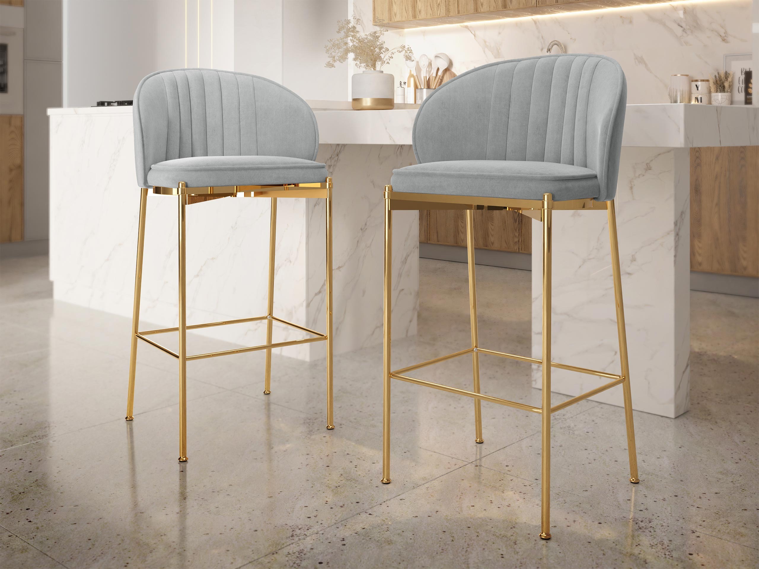 Bāra krēsls Comfivo 463 (Pelēks)