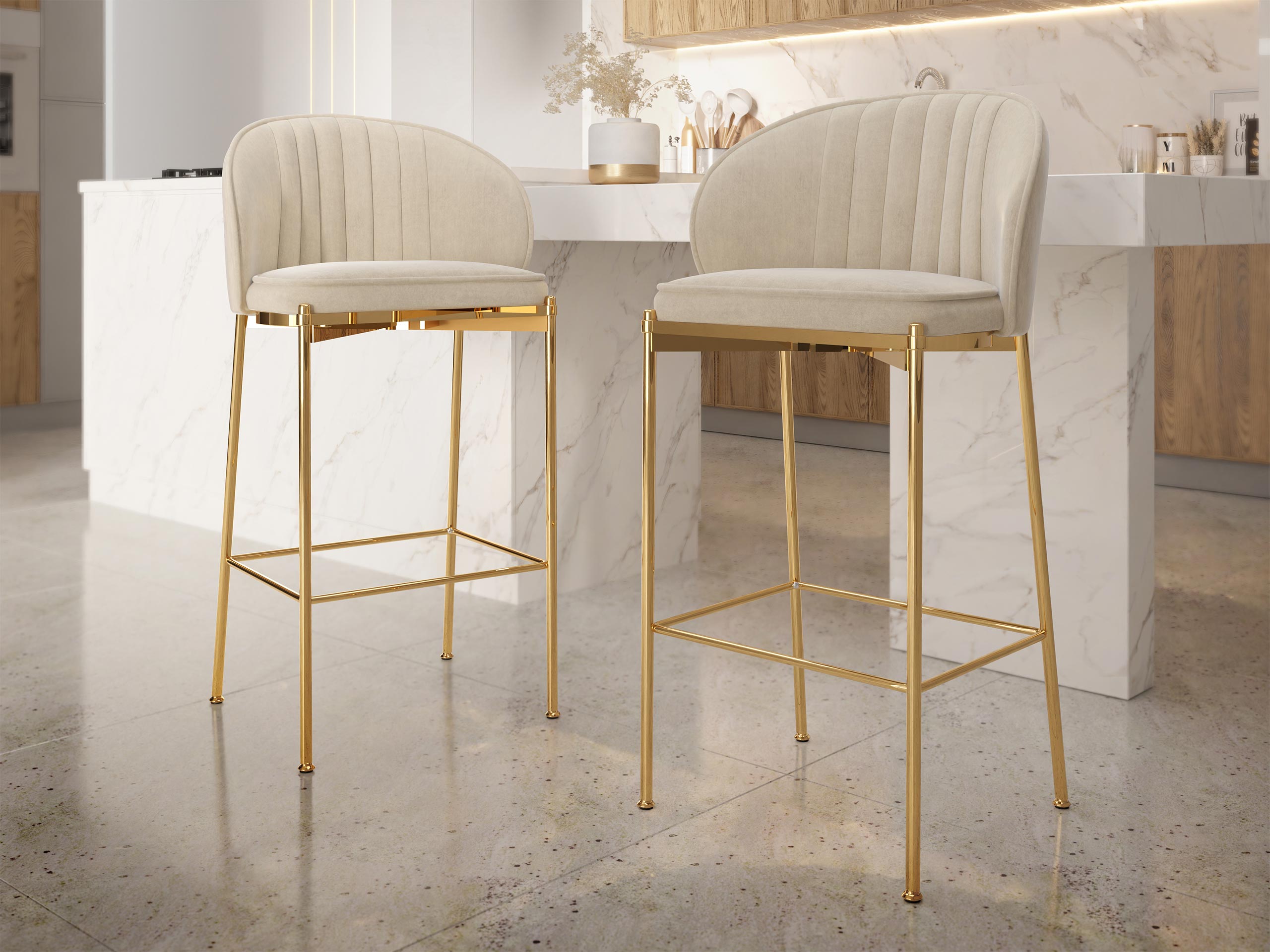 Барный стул Comfivo 463 (Бежевый)