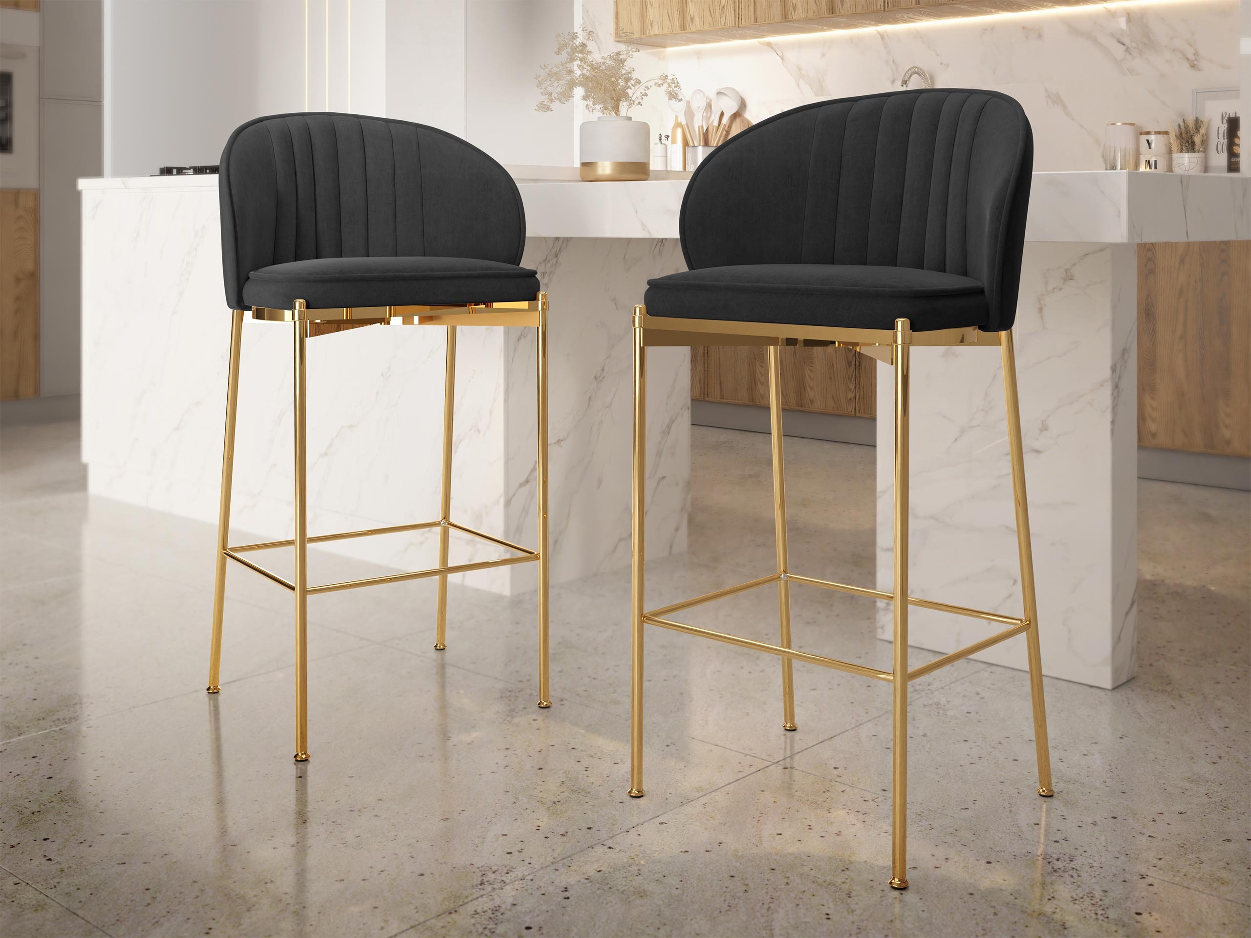 Барный стул Comfivo 463 (Чёрный)