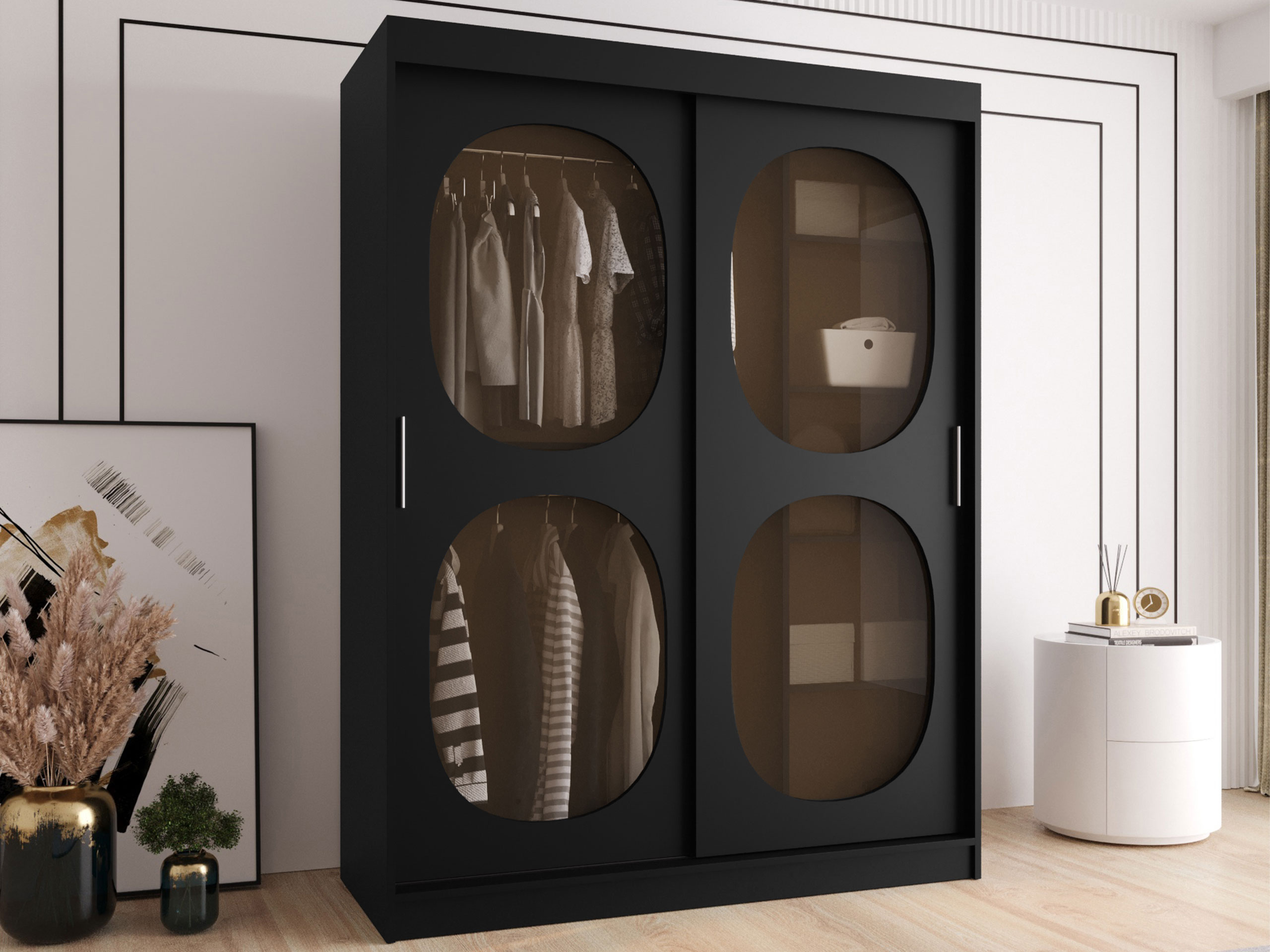 Skapis Hartford 527 (Melns)