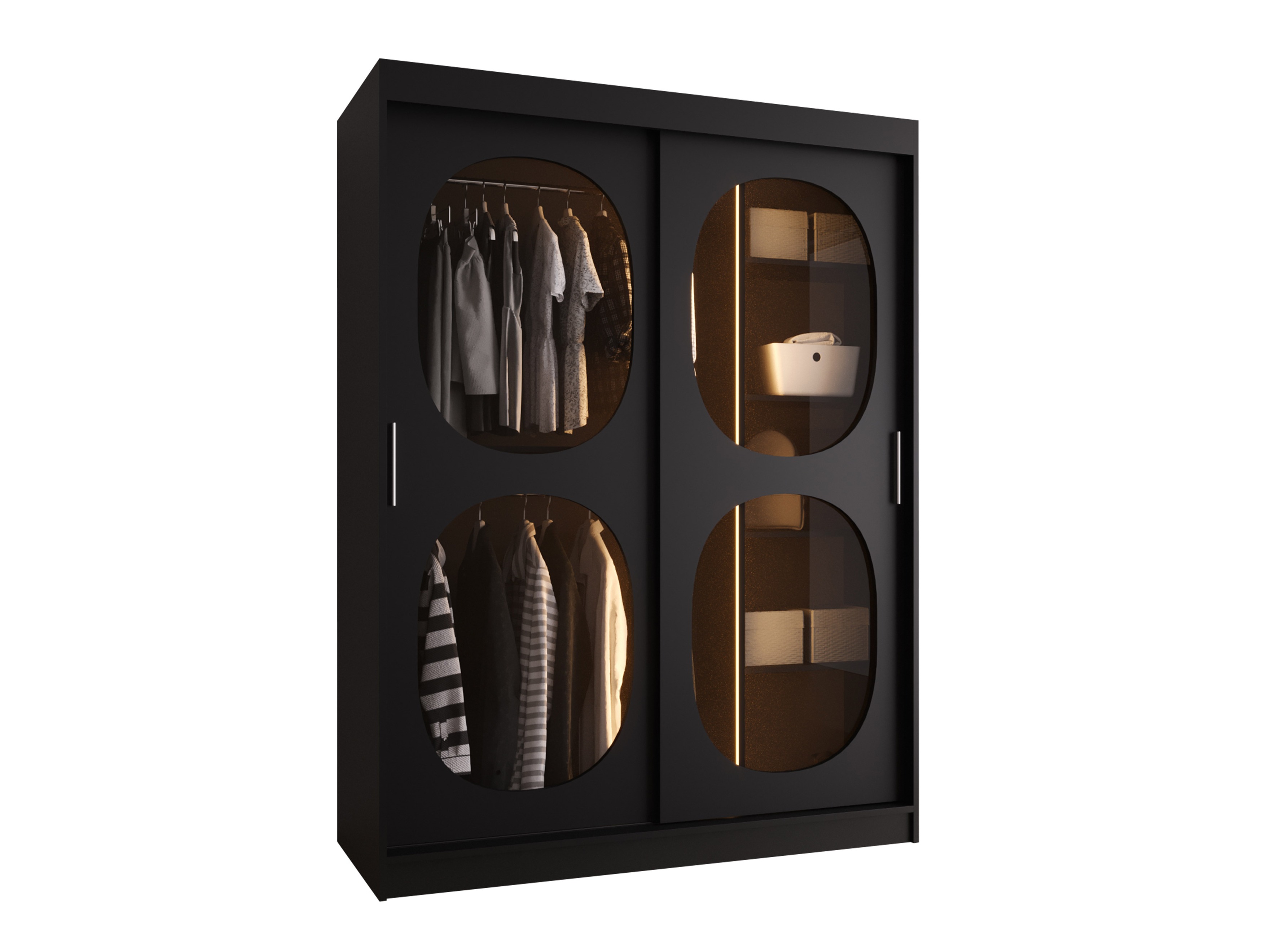 Skapis Hartford 527 (Melns)