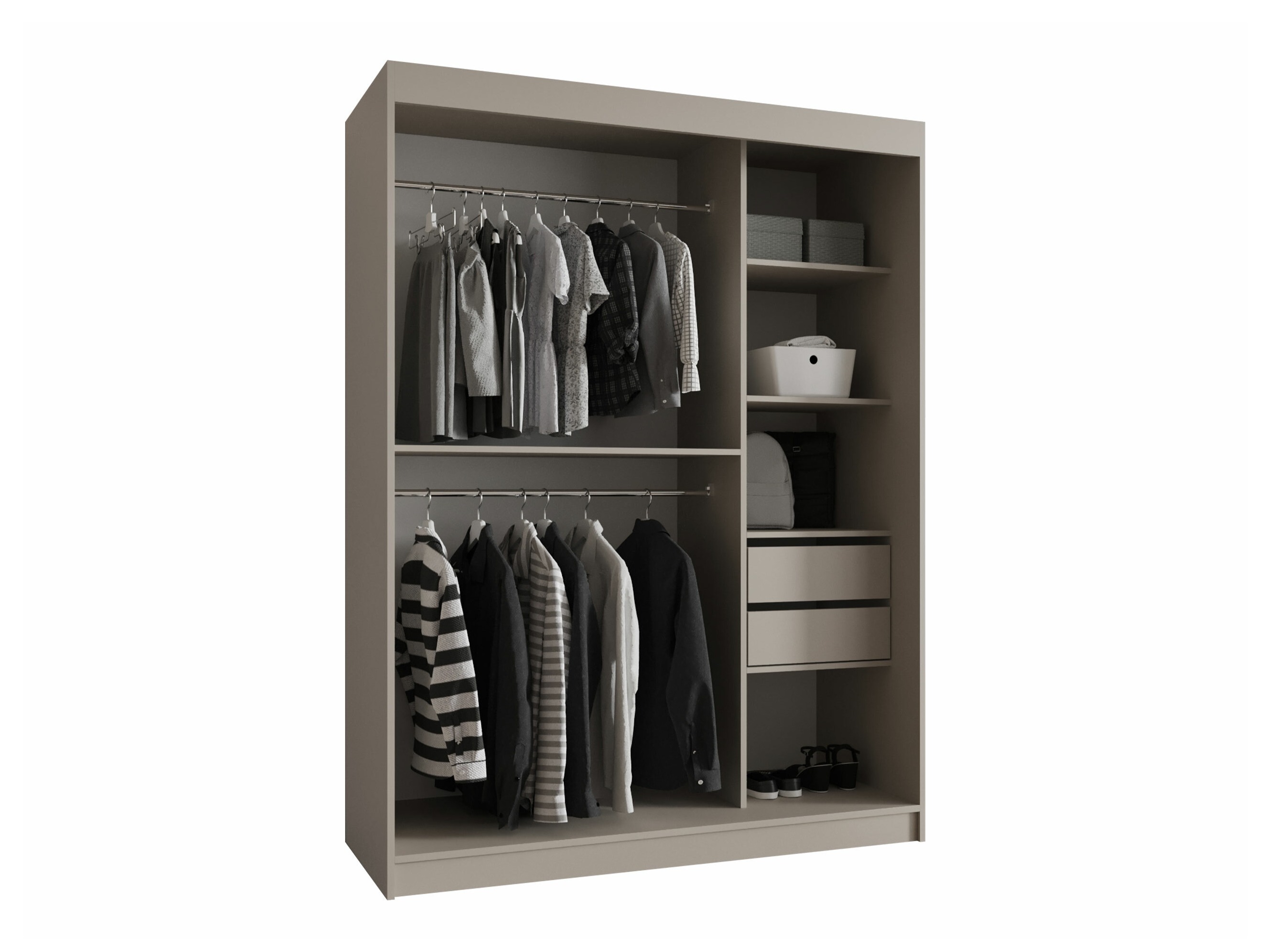Skapis Hartford 527 (Melns)