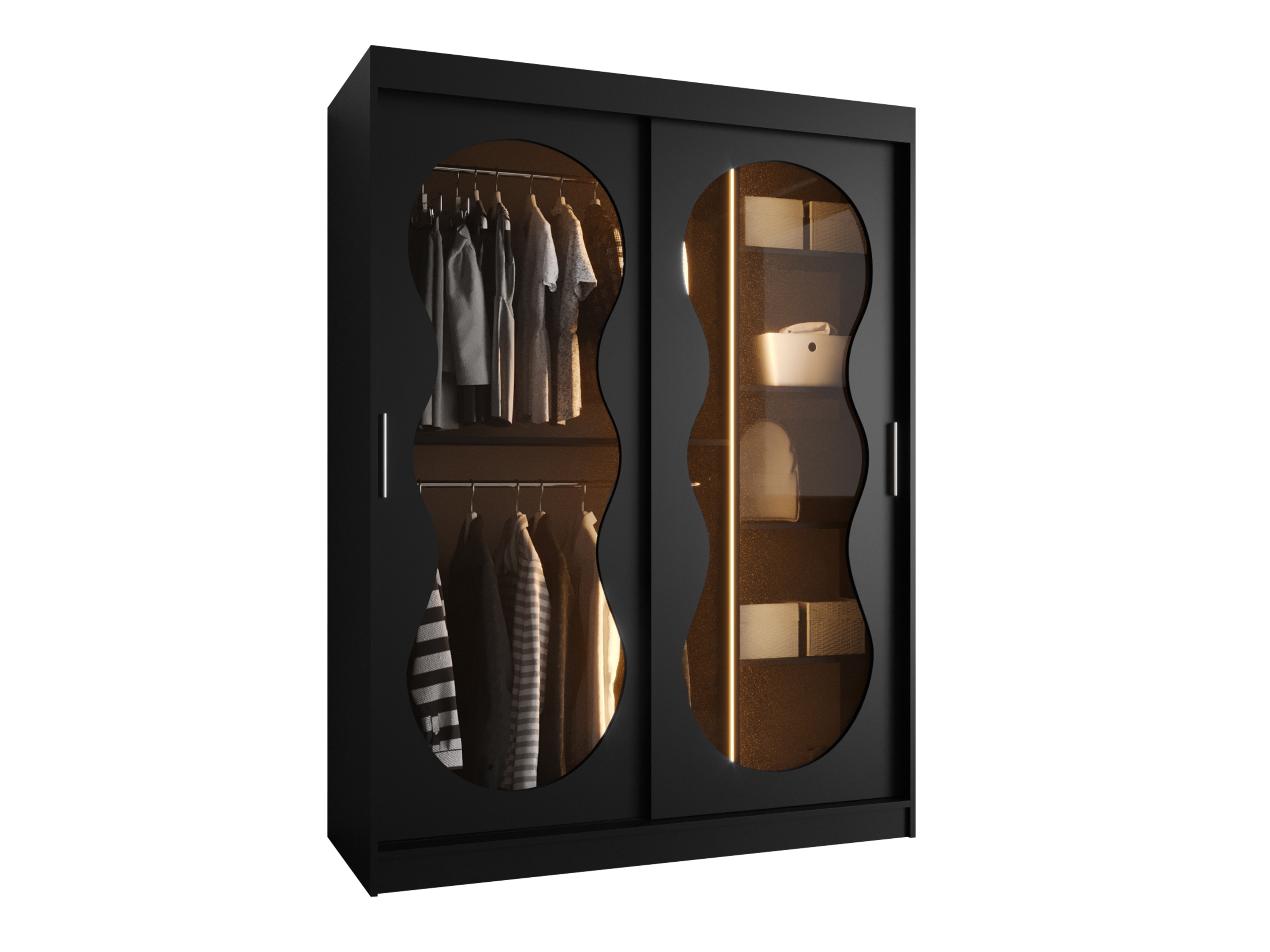 Skapis Hartford 528 (Melns)