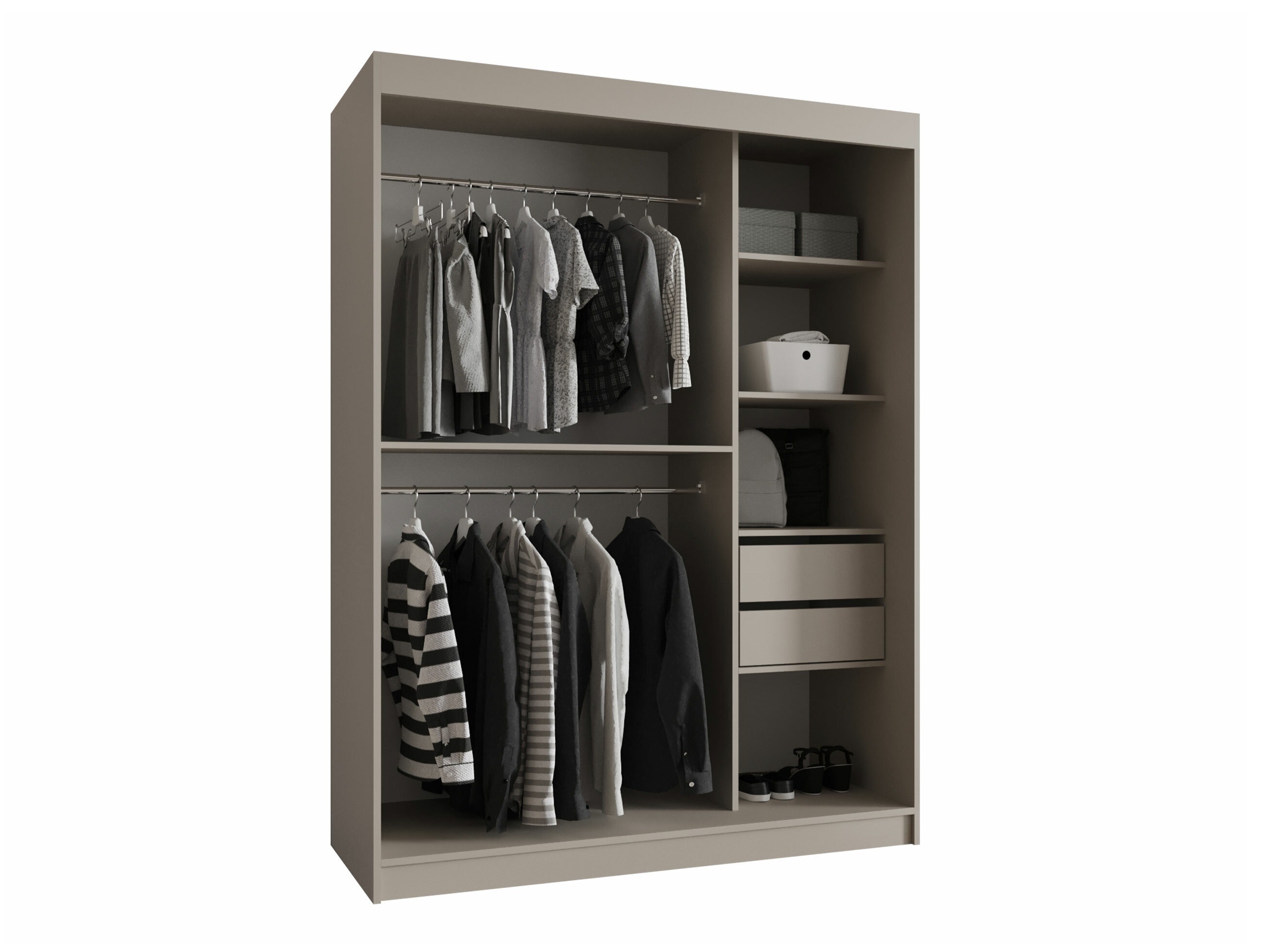 Skapis Hartford 528 (Melns)