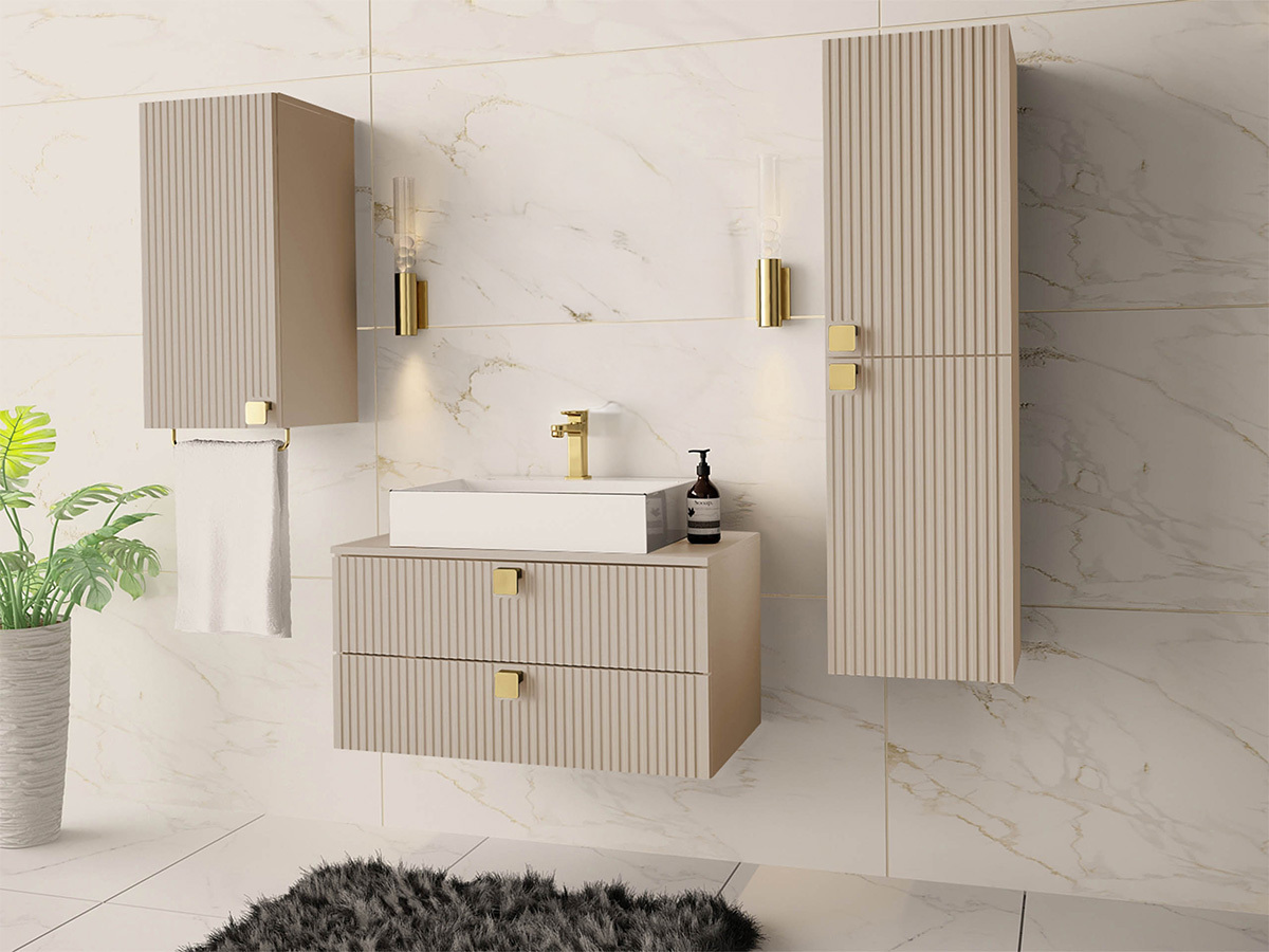 Vannas komplekts Orlvera 105 (Gaiši brūns)