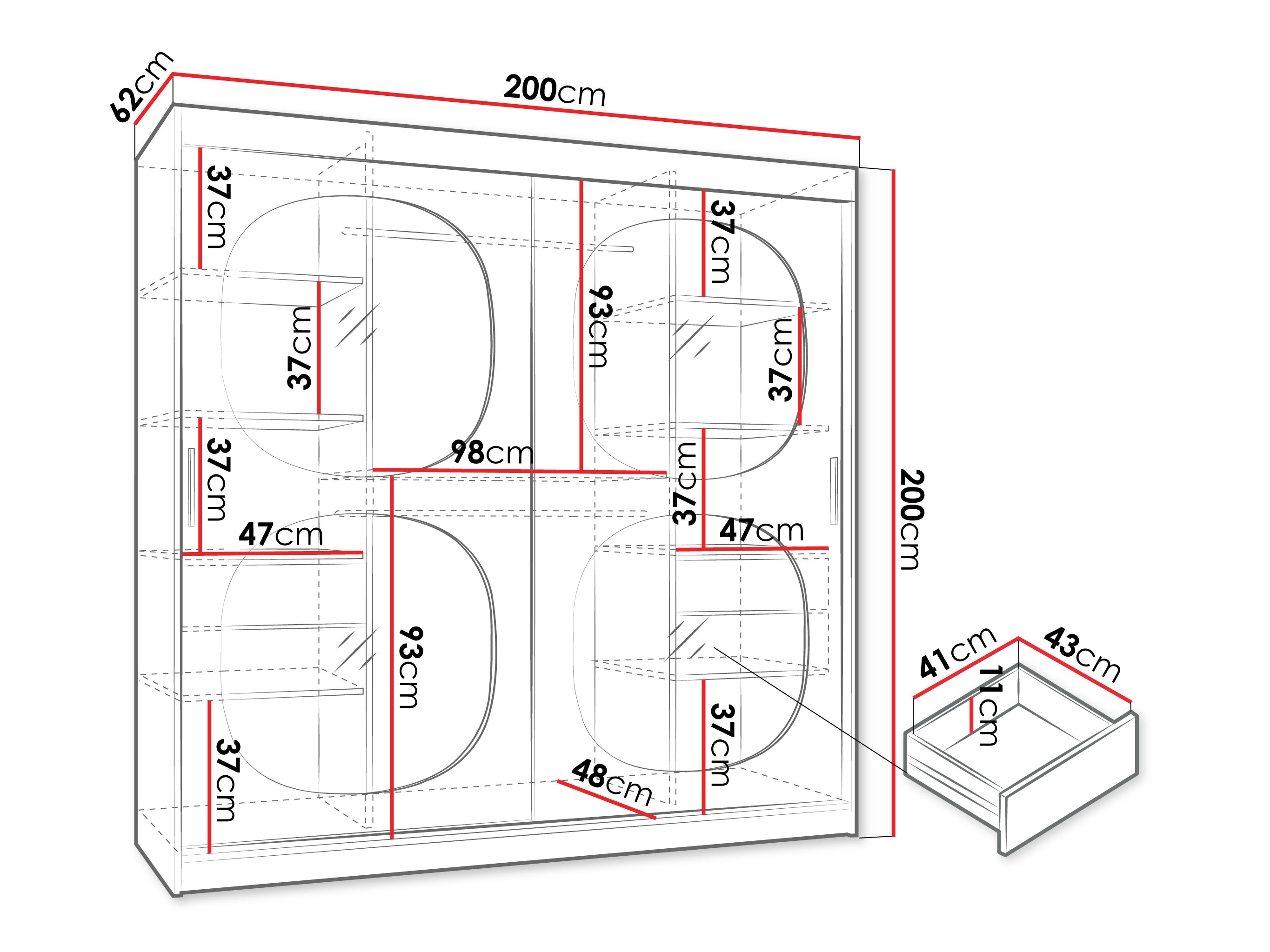 Шкаф Hartford 531 (Кашемир)