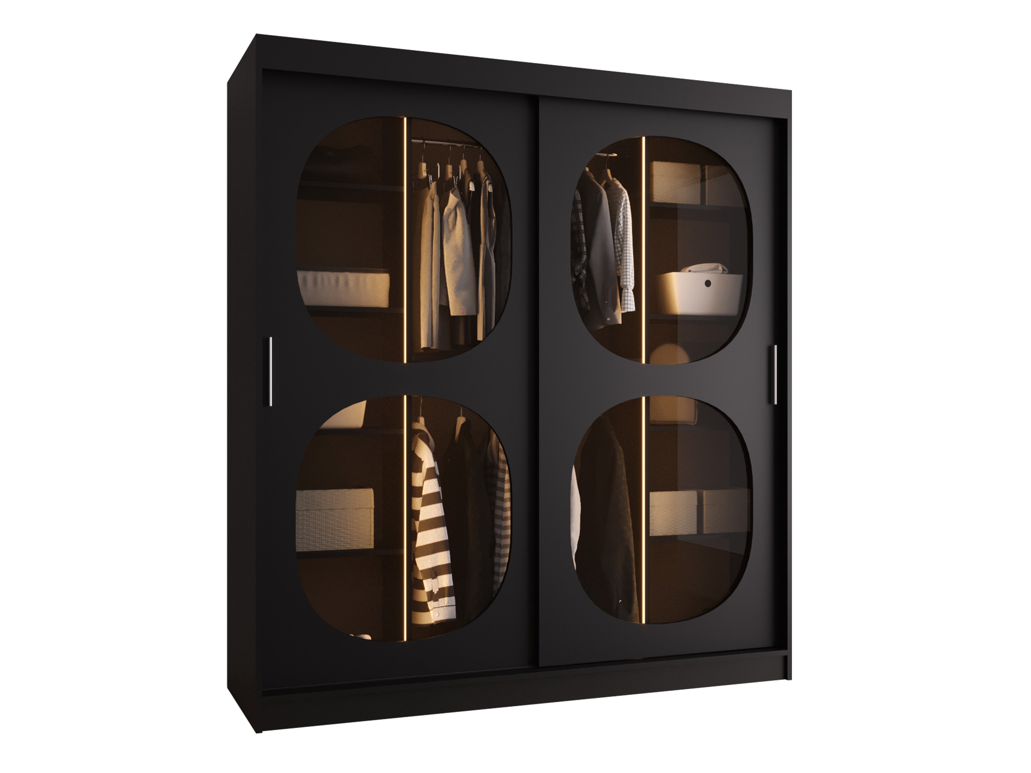 Skapis Hartford 529 (Melns)