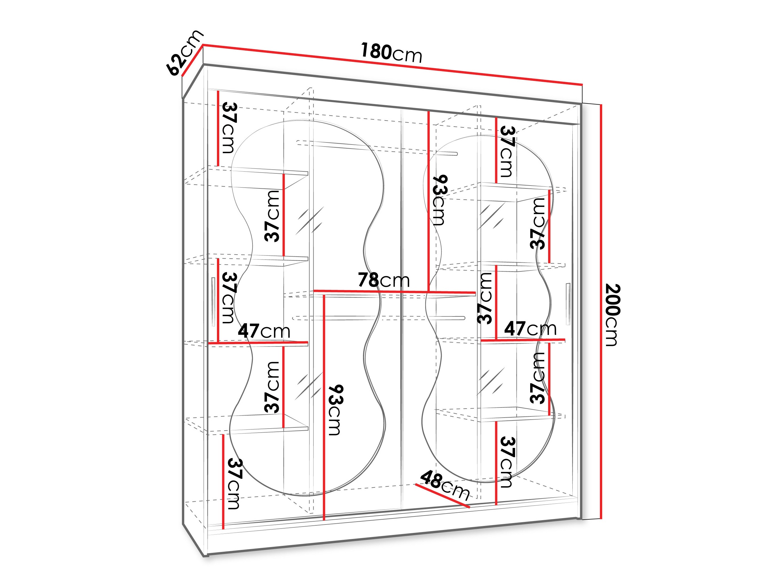 Skapis Hartford 530 (Kašmirs)