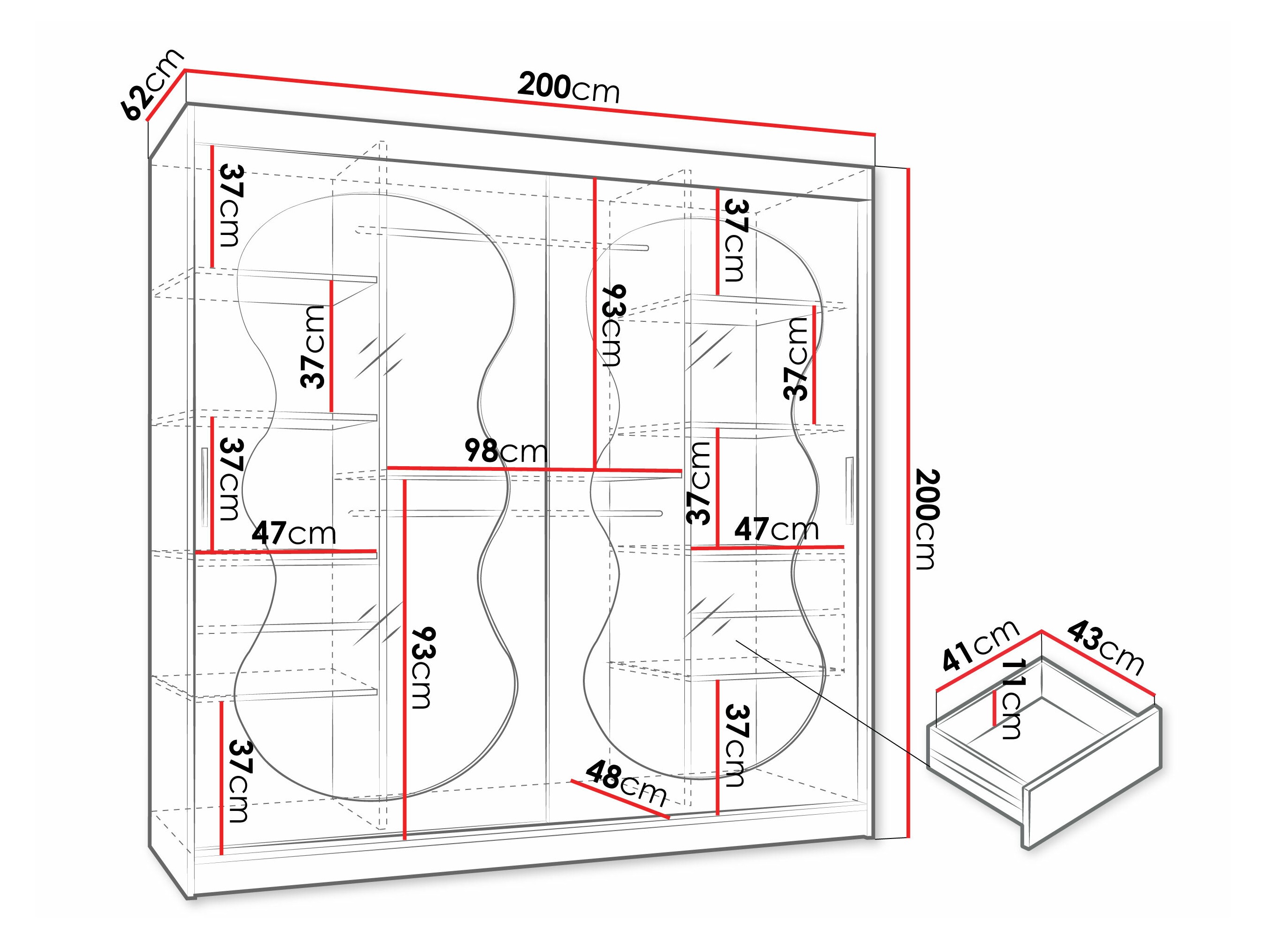 Skapis Hartford 532 (Kašmirs)