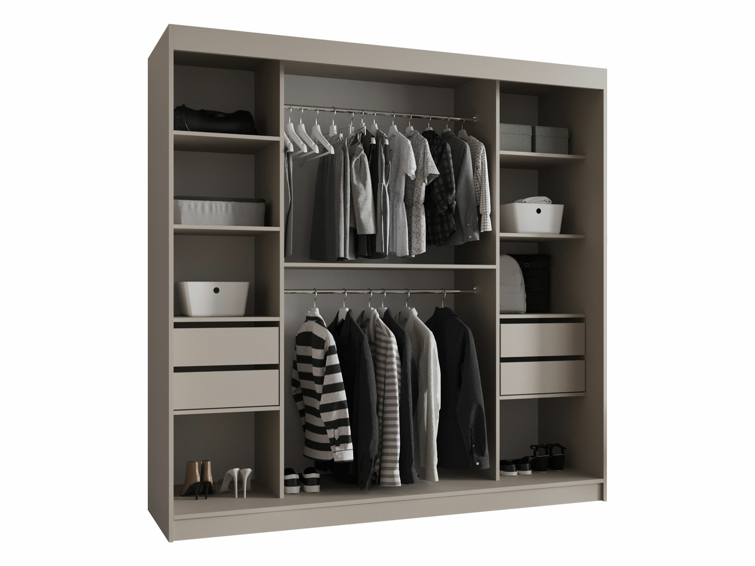 Skapis Hartford 532 (Melns)