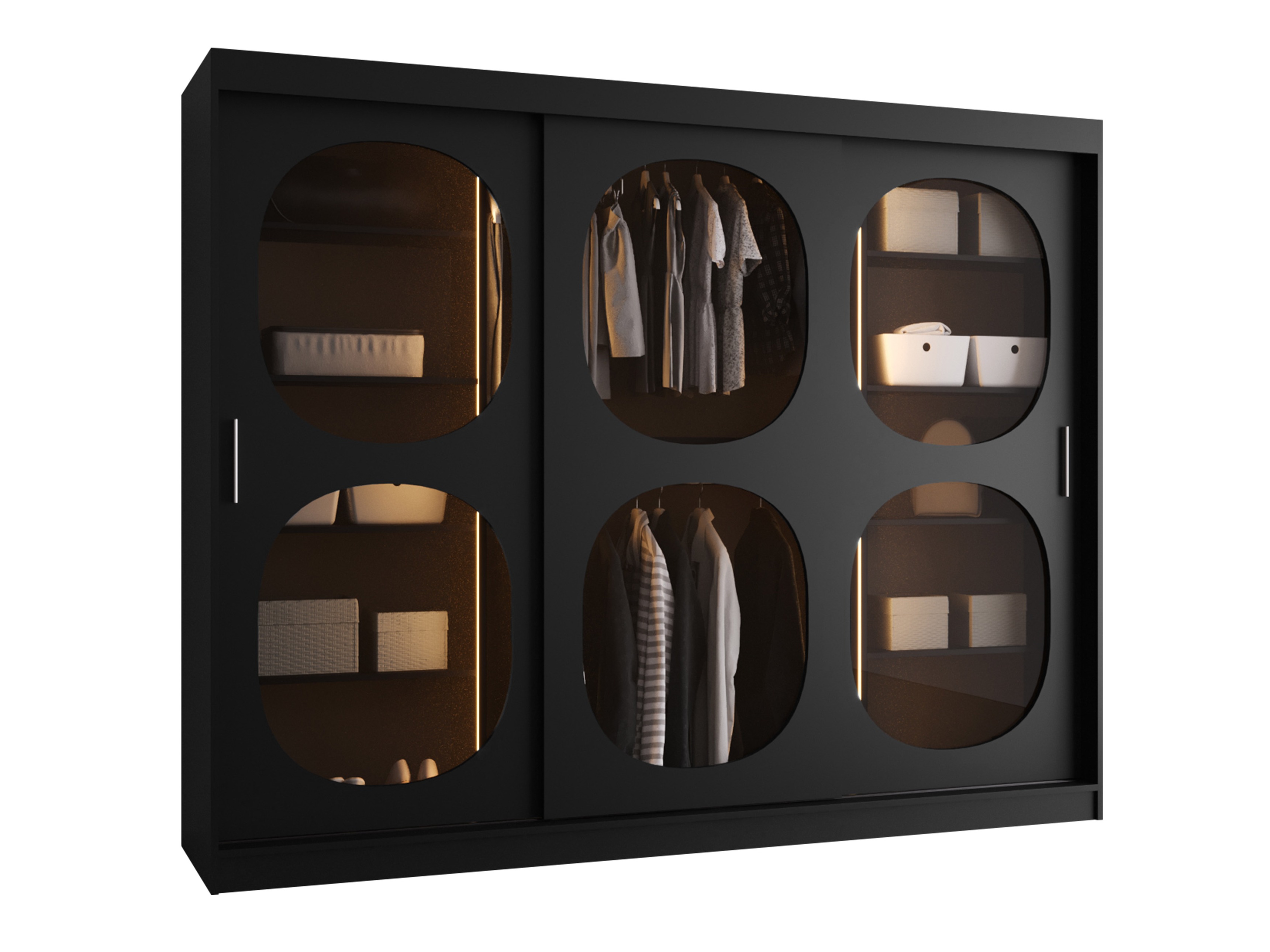 Skapis Hartford 533 (Melns)