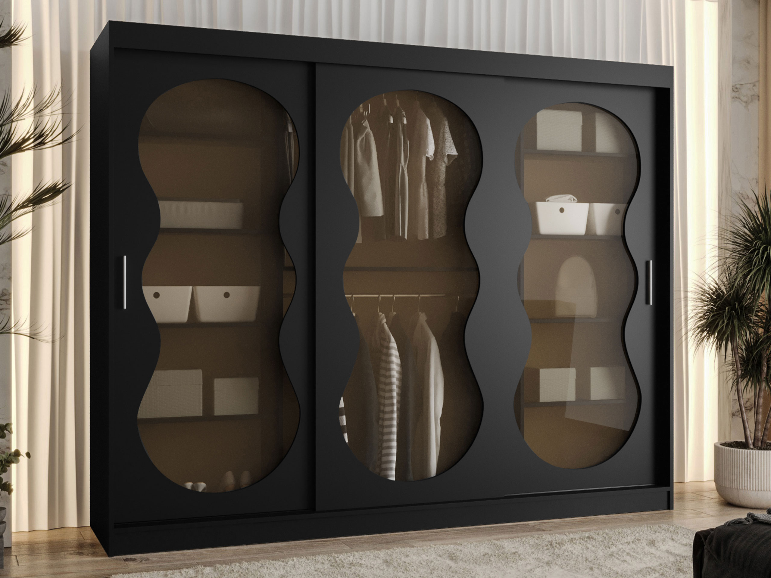 Skapis Hartford 534 (Melns)