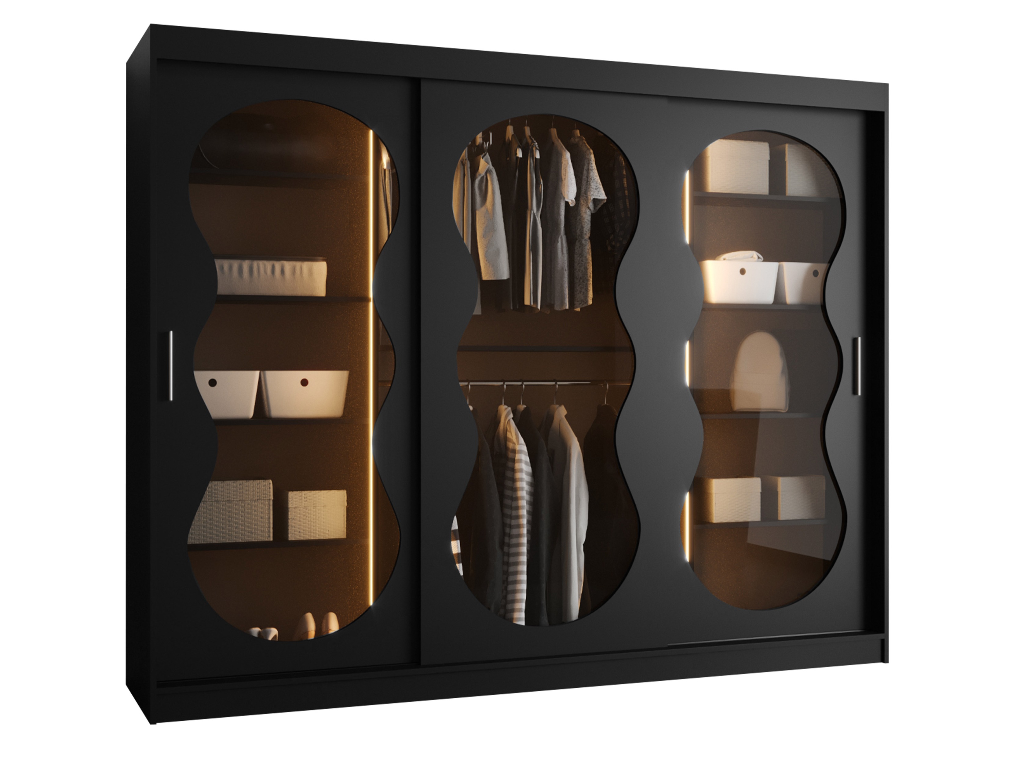 Skapis Hartford 534 (Melns)