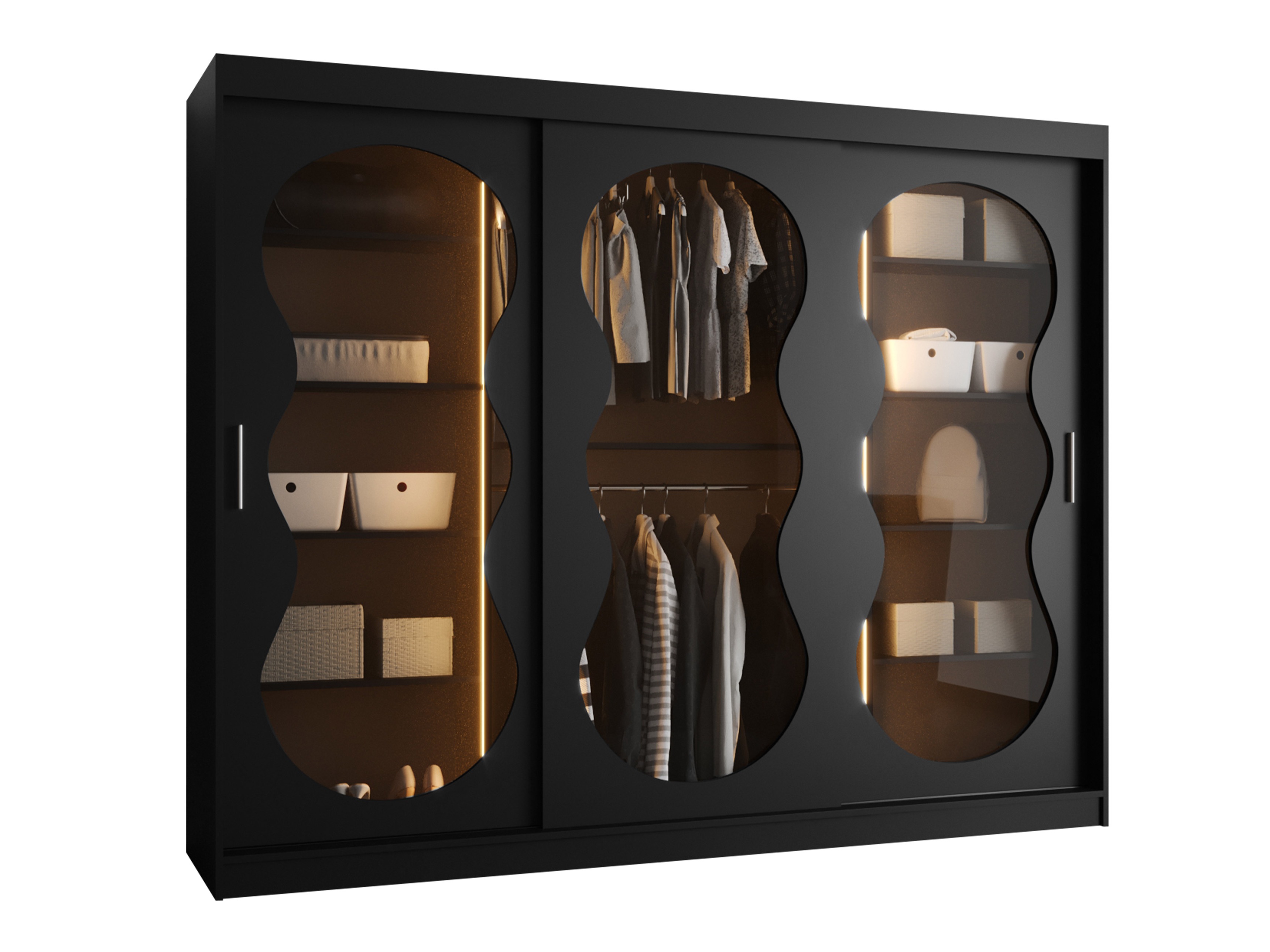 Skapis Hartford 534 (Melns)