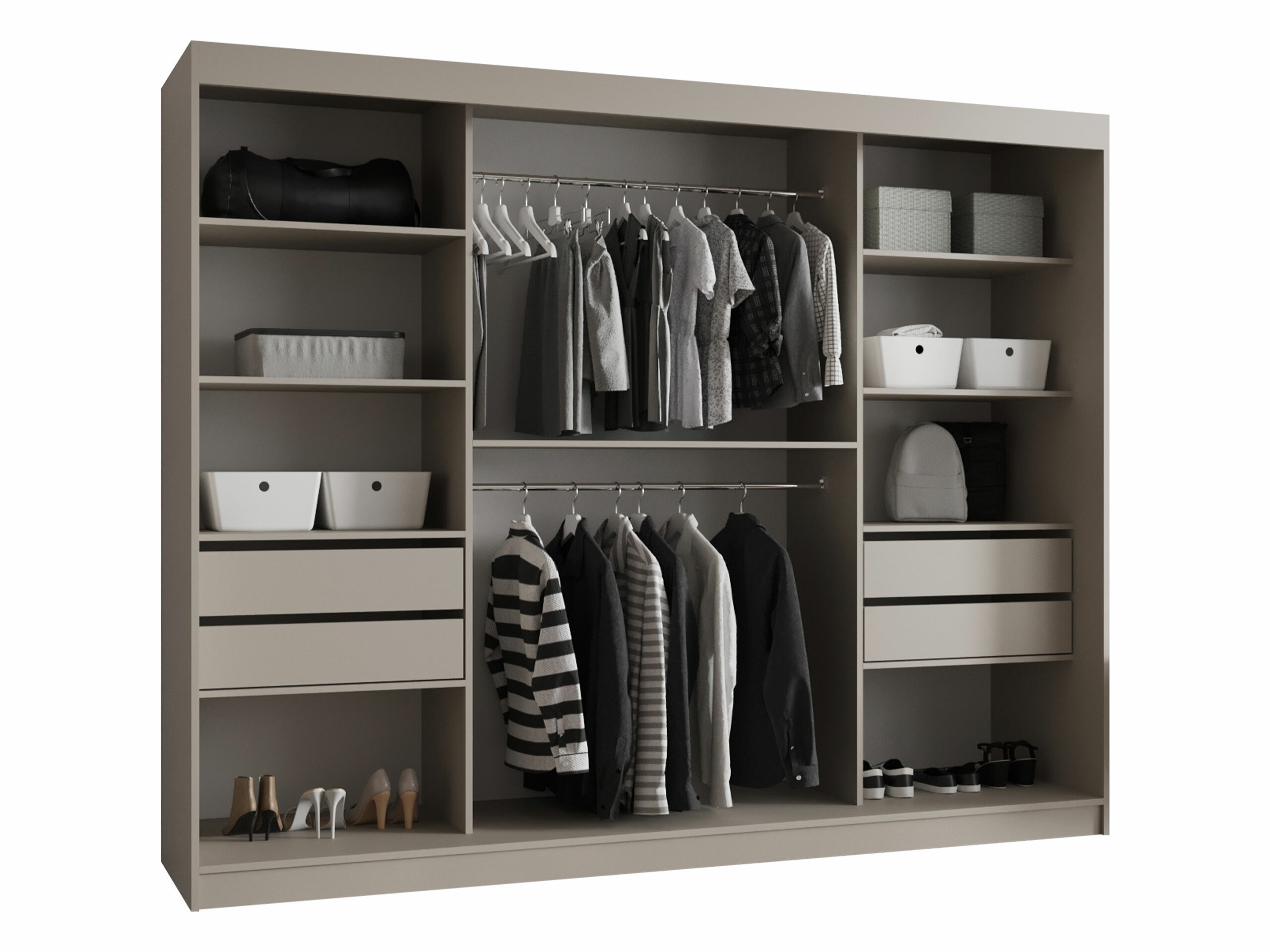 Skapis Hartford 534 (Melns)