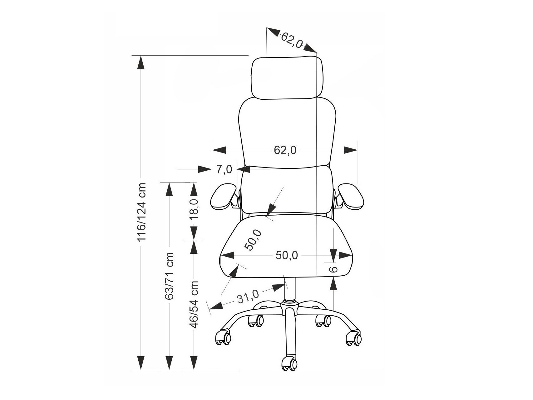 Biroja krēsls Houston 2047