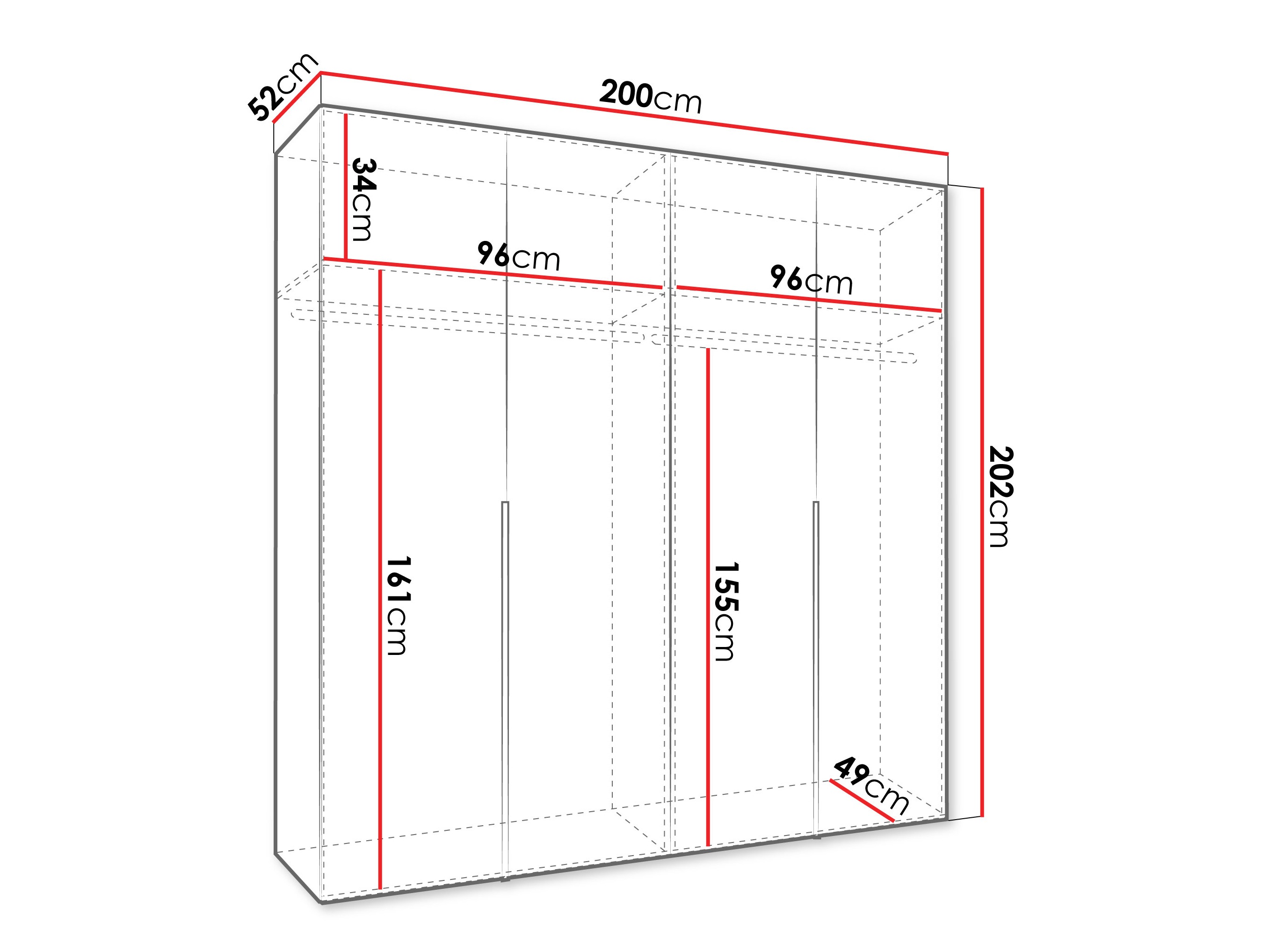 Шкаф Hartford 537 (Чёрный)