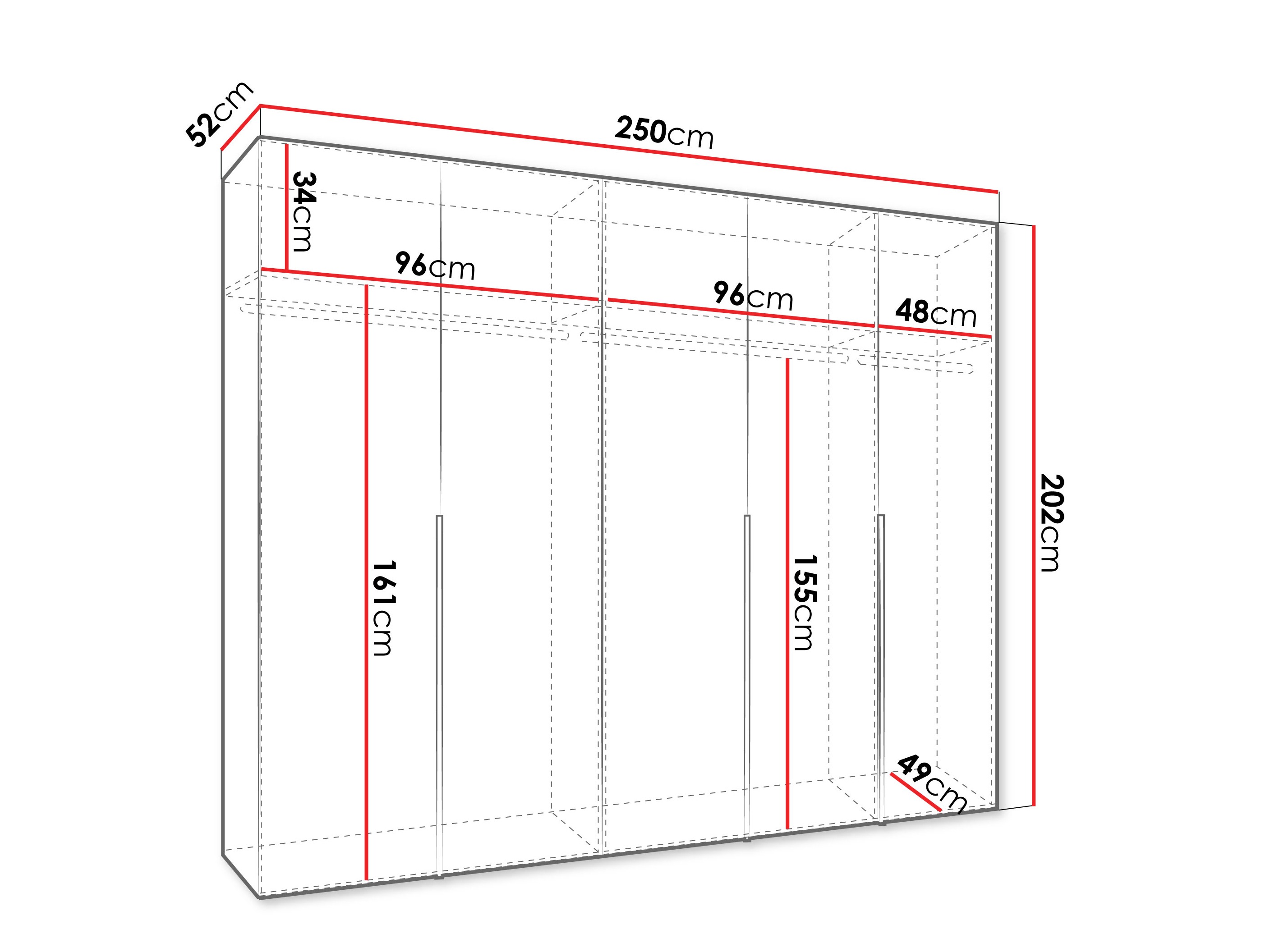 Шкаф Hartford 538 (Чёрный)
