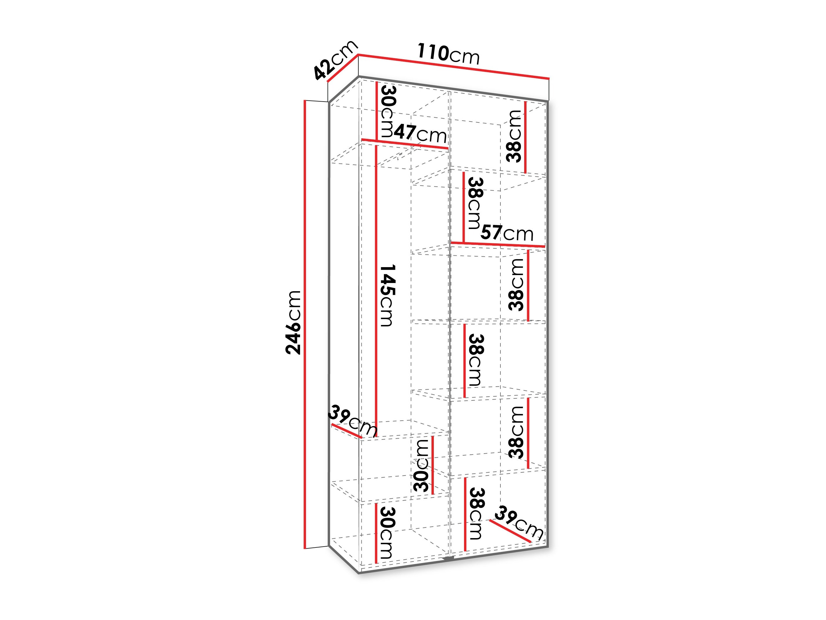 Шкаф Hartford 540 (Белый)