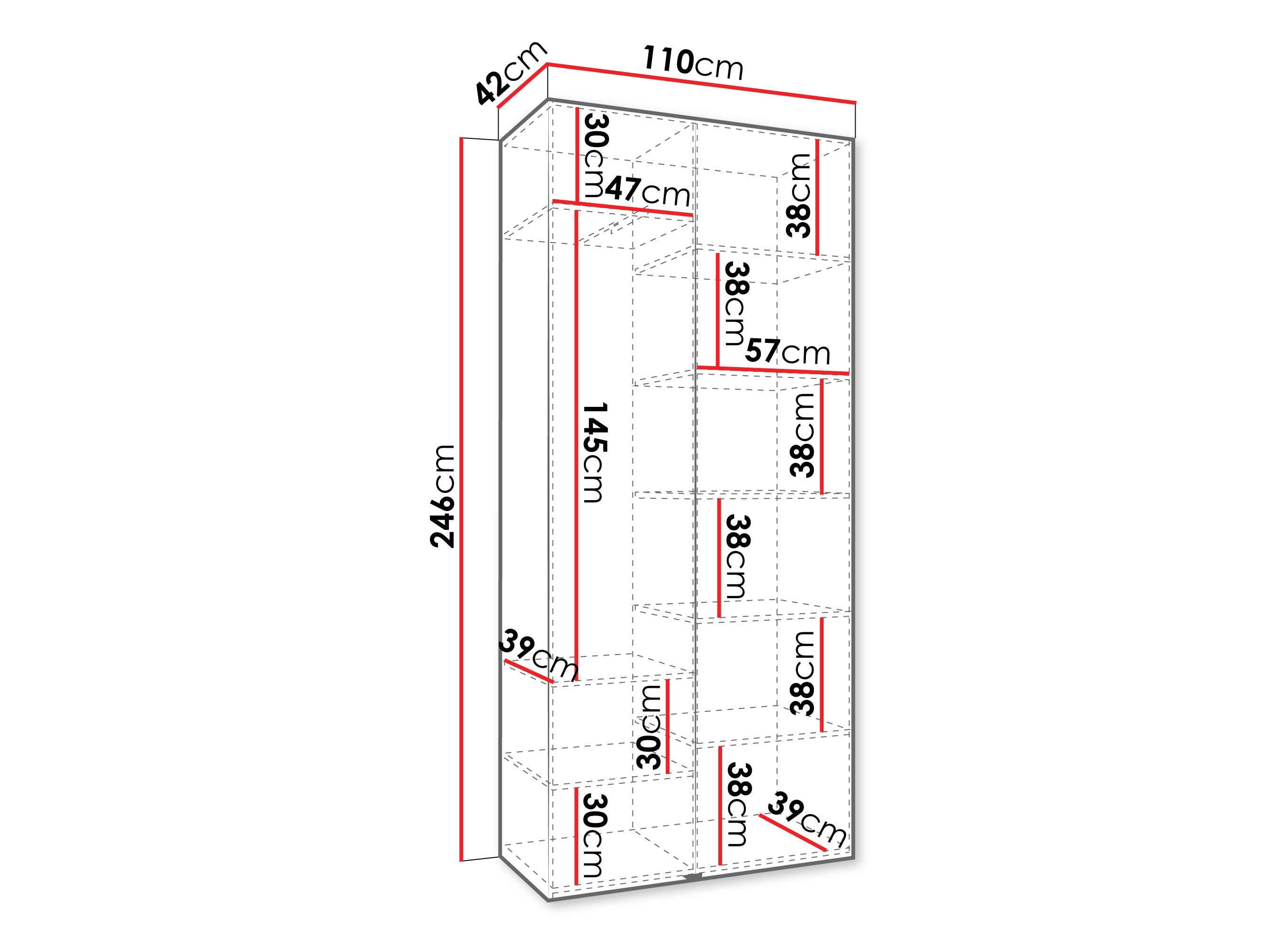 Шкаф Hartford 540 (Белый)