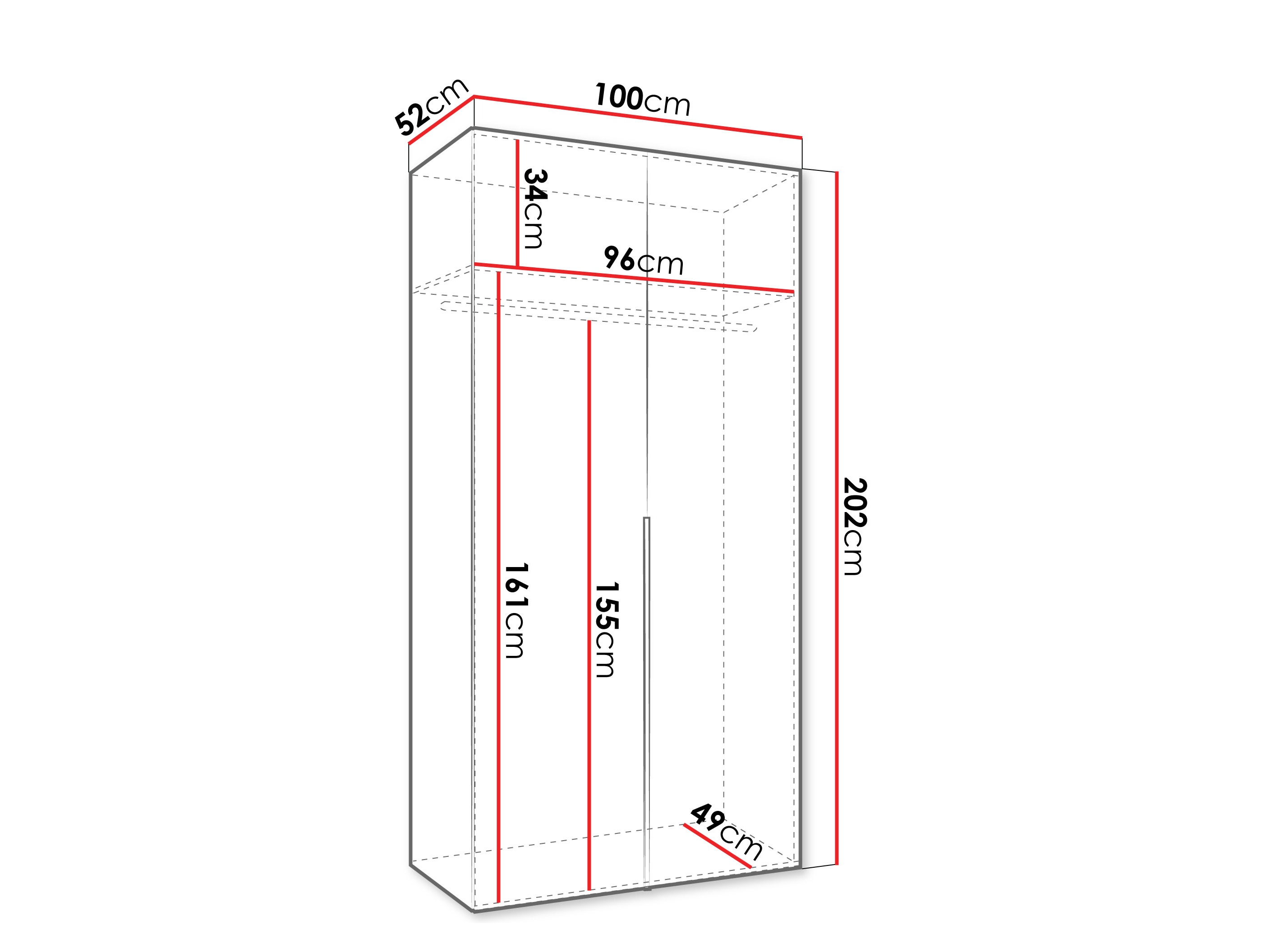 Skapis Hartford 535 (Balts)