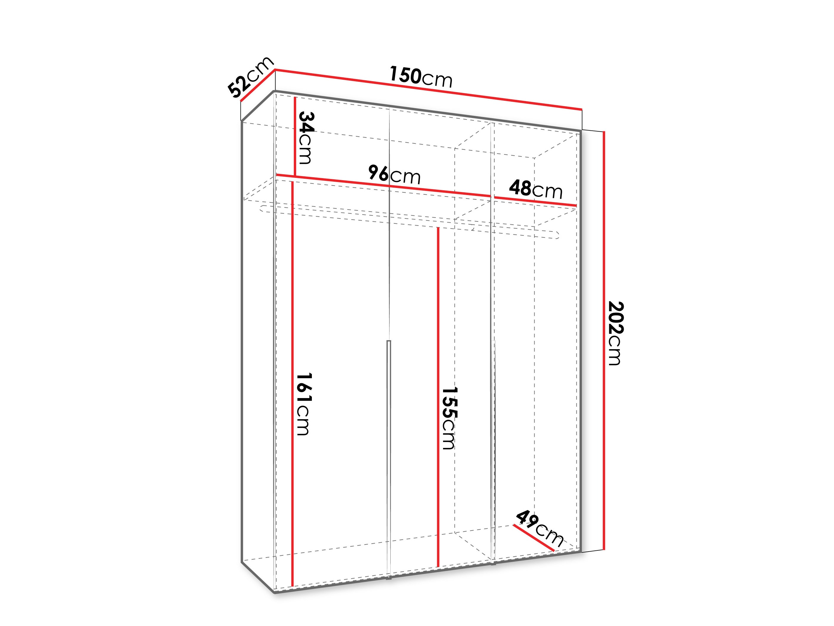 Skapis Hartford 536 (Balts)