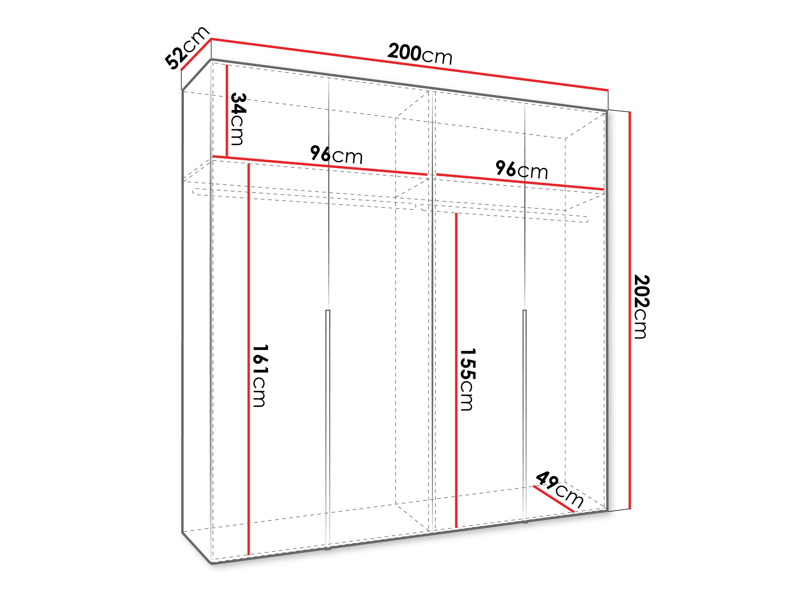 Skapis Hartford 537 (Balts)