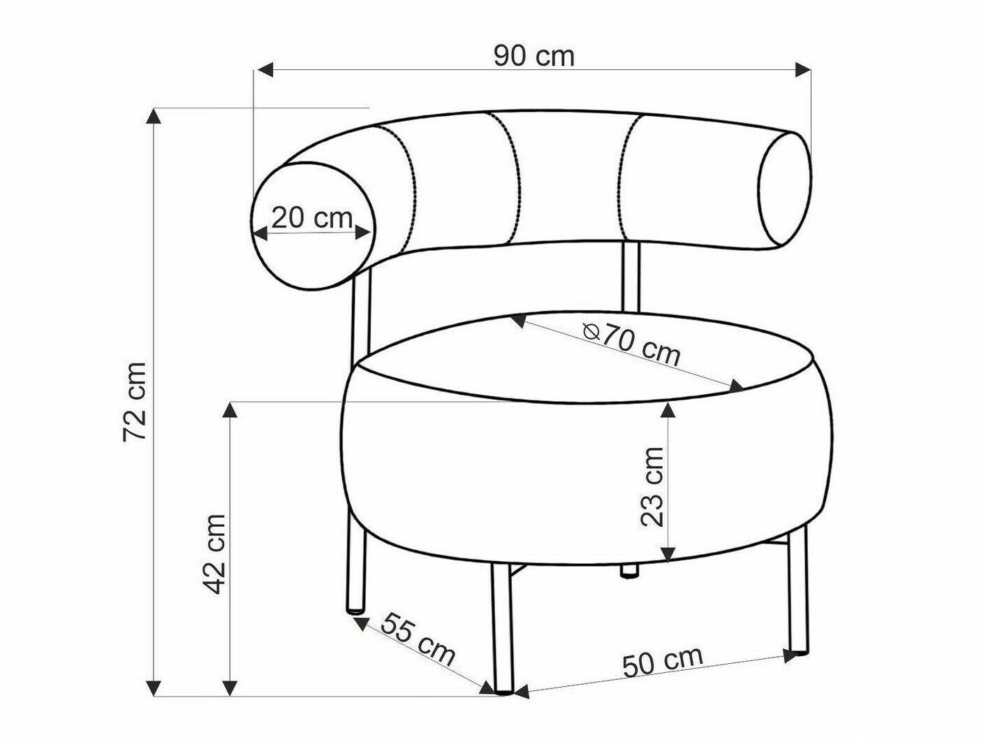 Кресло Houston 2052 (Бежевый)