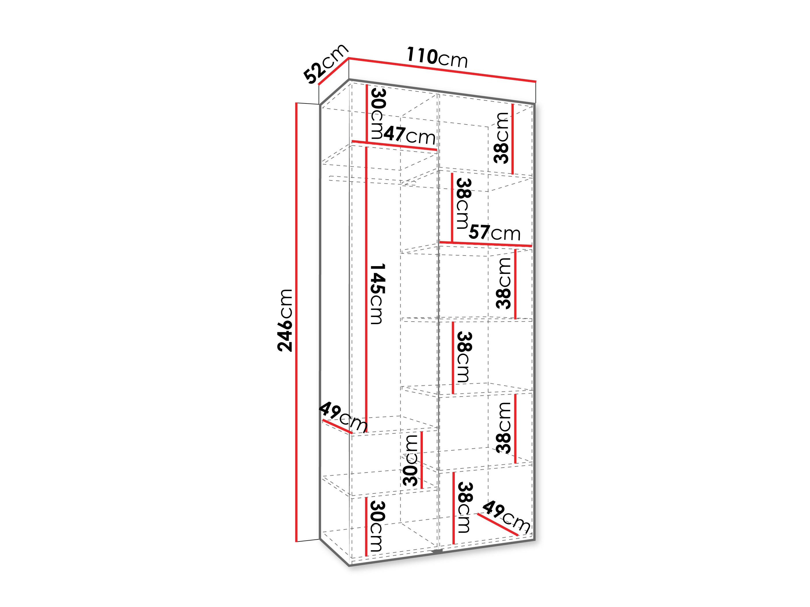 Шкаф Hartford 540 (Белый)
