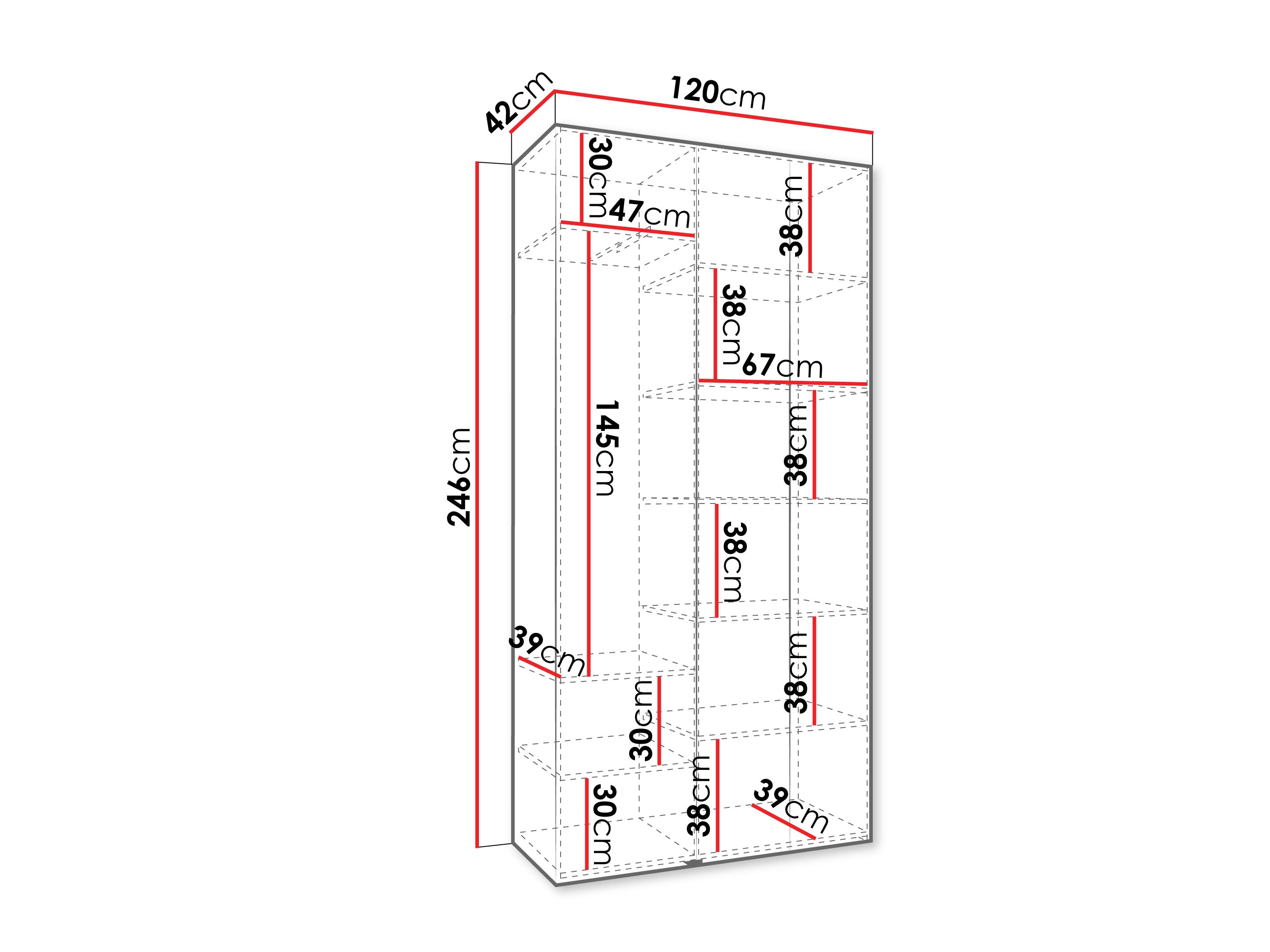 Шкаф Hartford 544 (Кашемир)