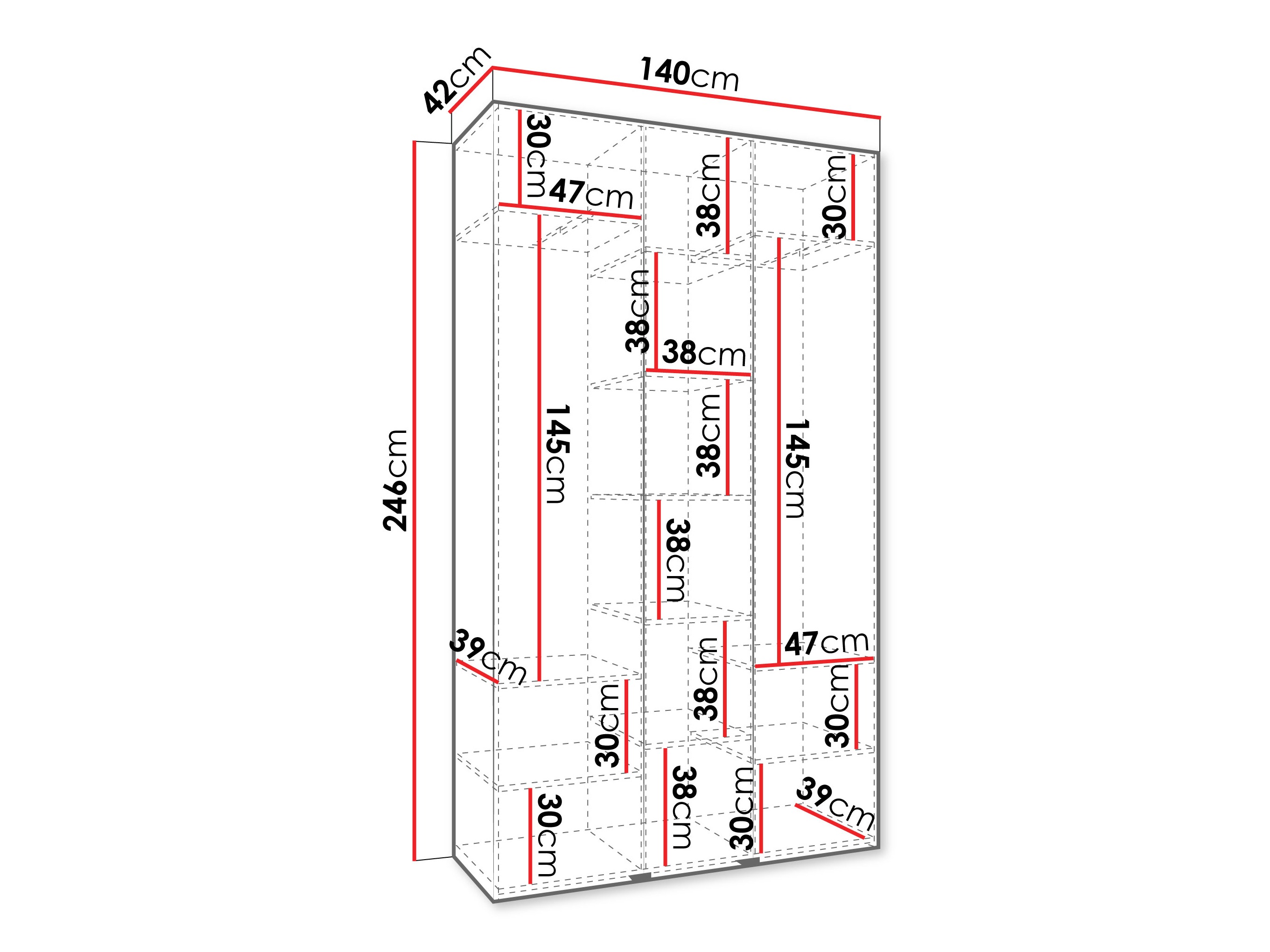 Шкаф Hartford 544 (Кашемир)