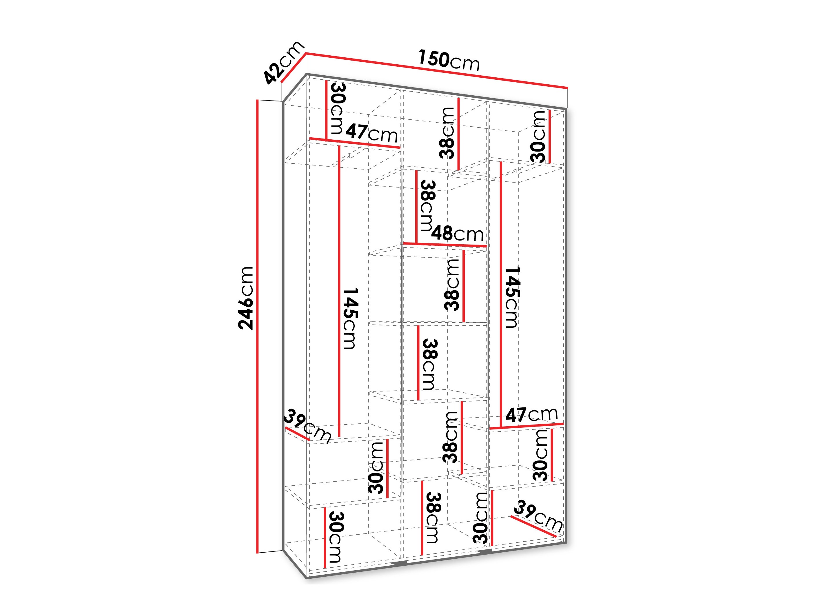 Шкаф Hartford 544 (Кашемир)