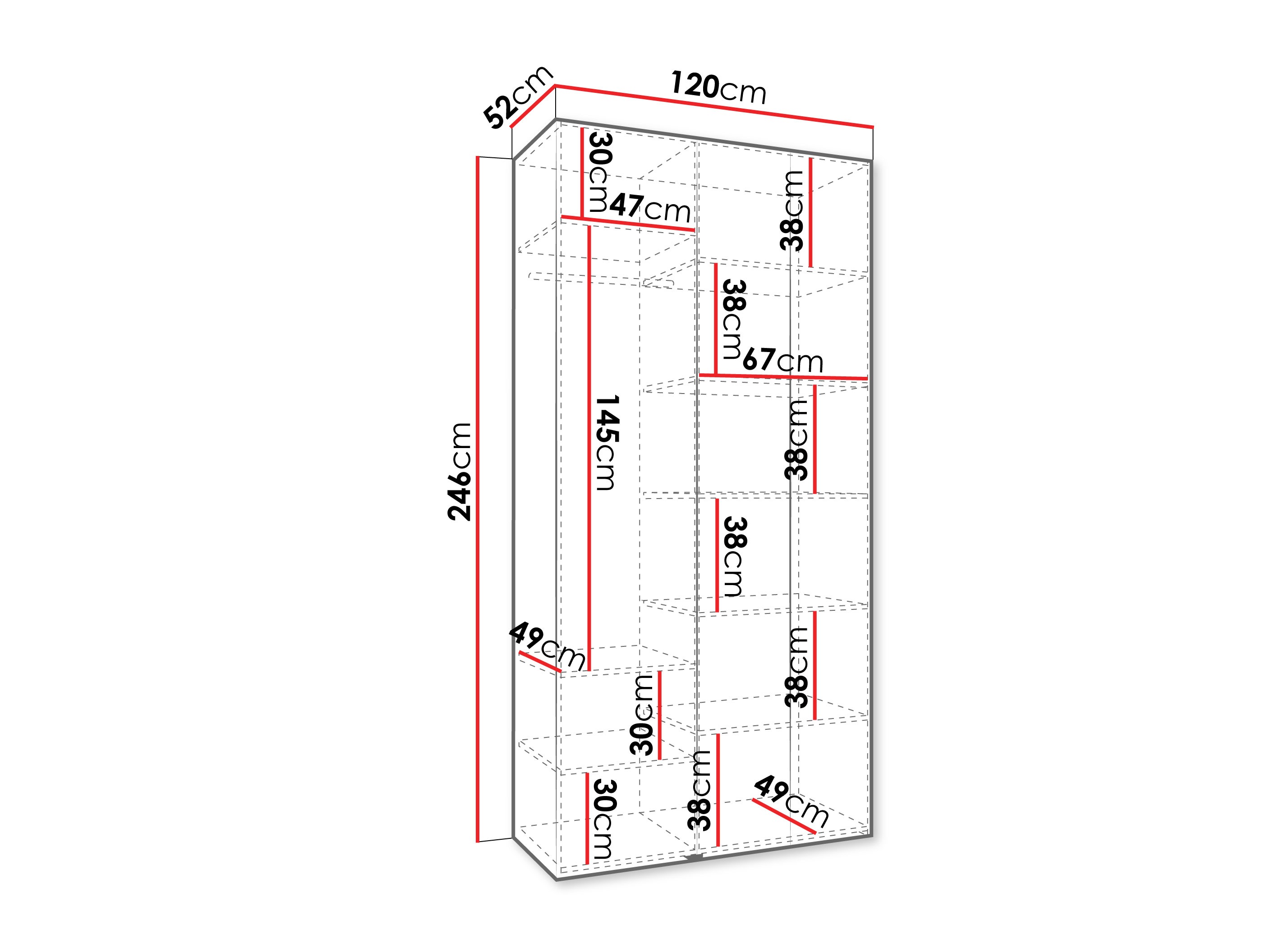 Skapis Hartford 544 (Balts)