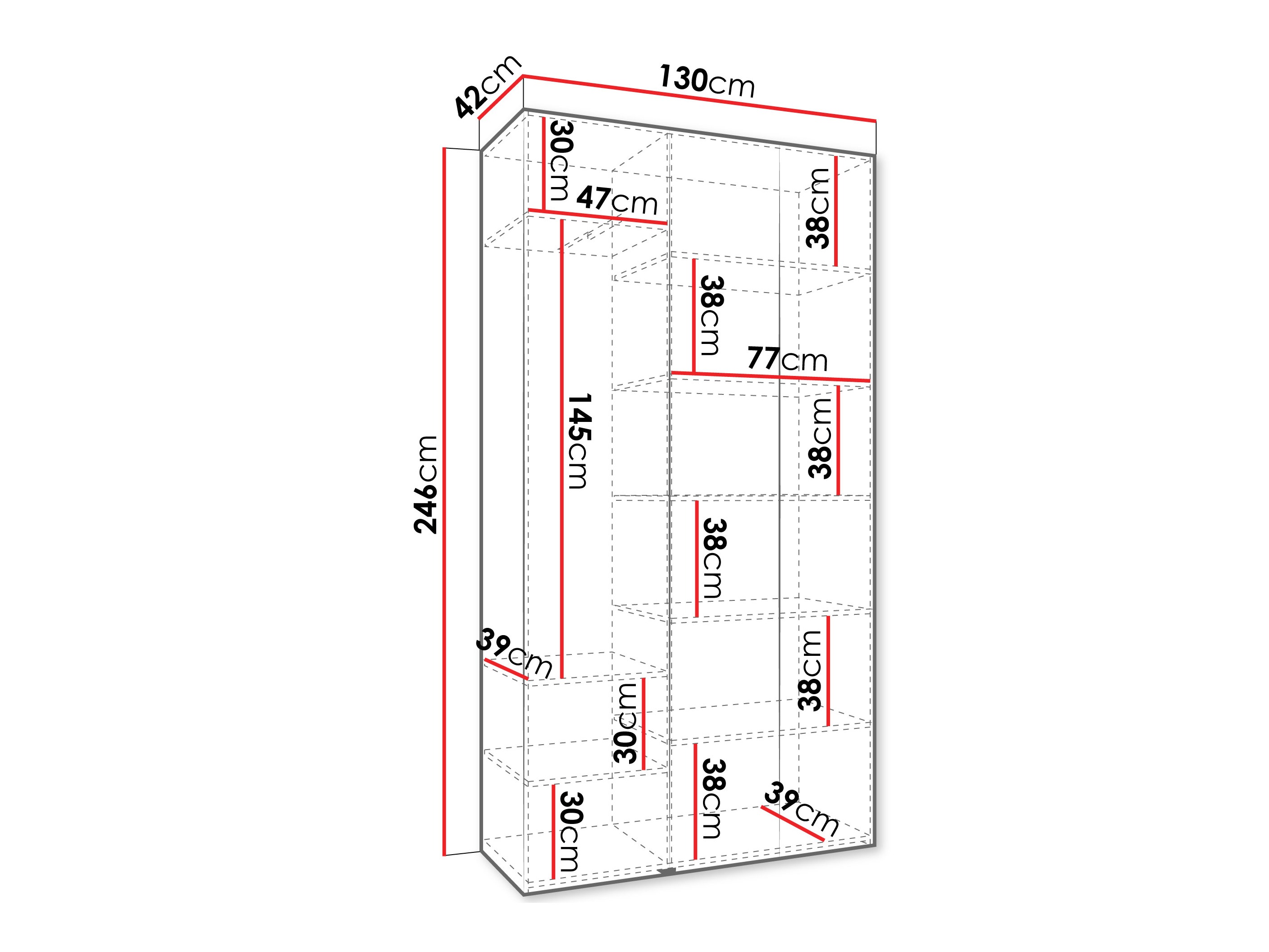 Skapis Hartford 544 (Balts)