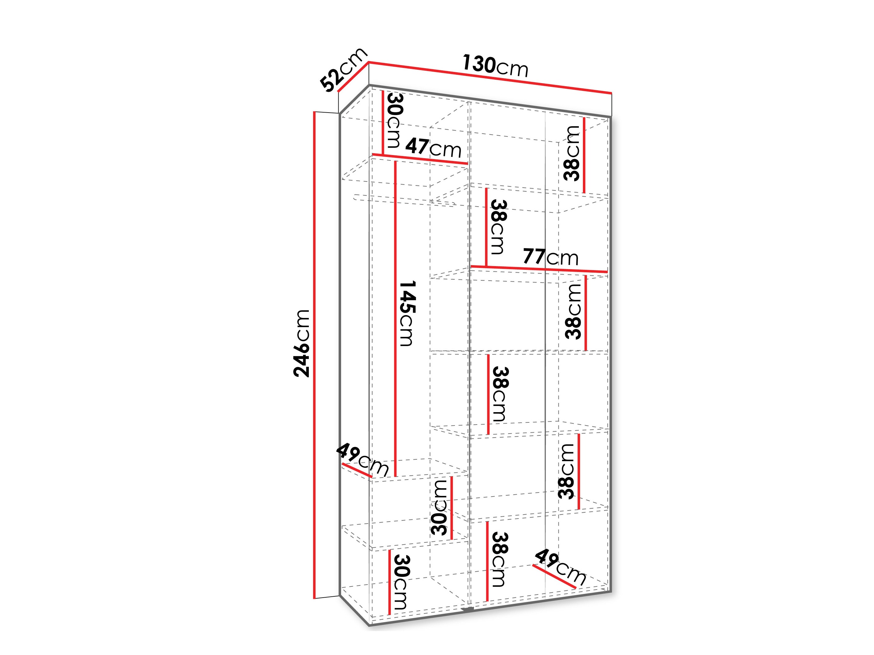 Skapis Hartford 544 (Balts)