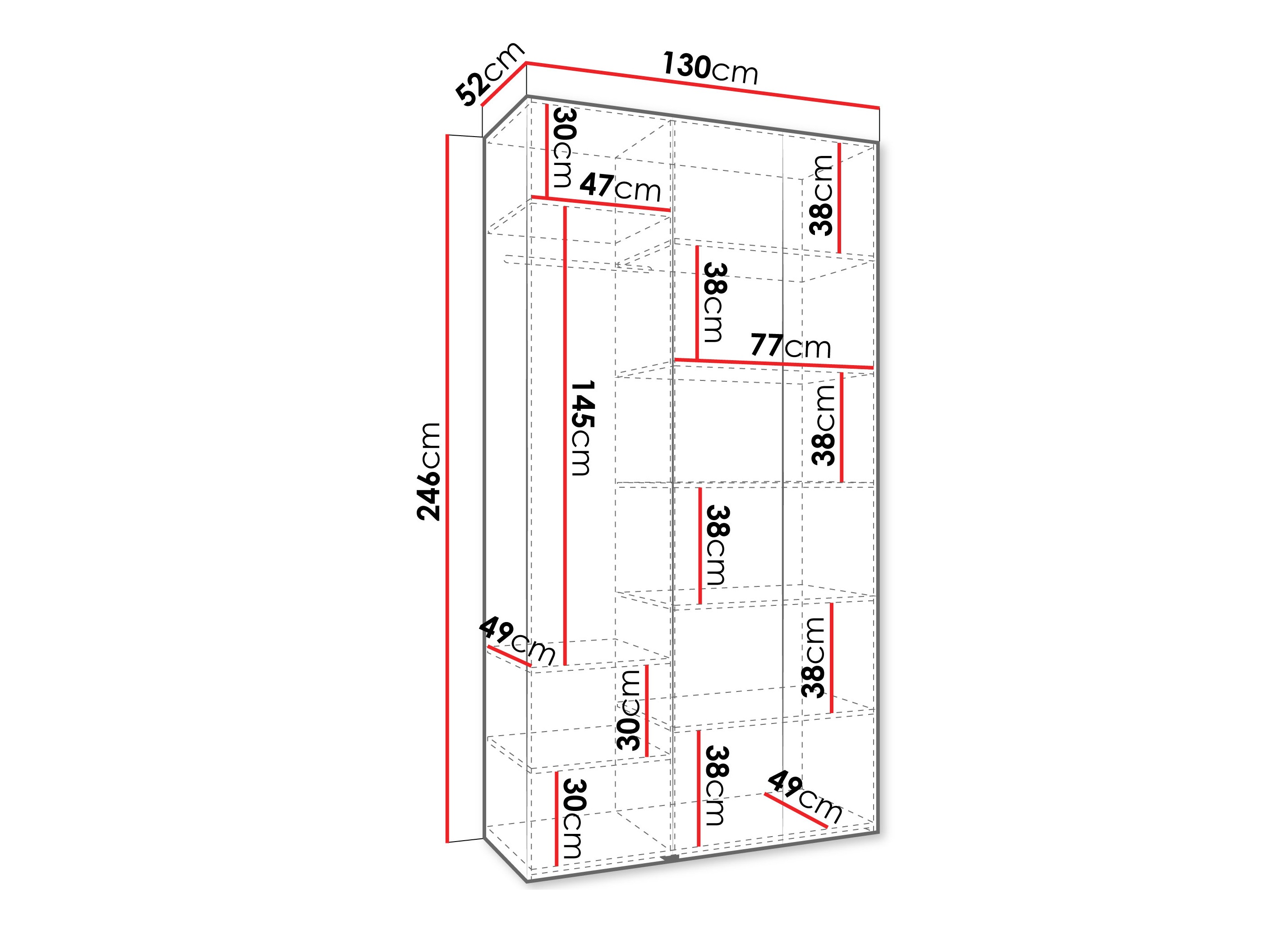 Skapis Hartford 544 (Balts)