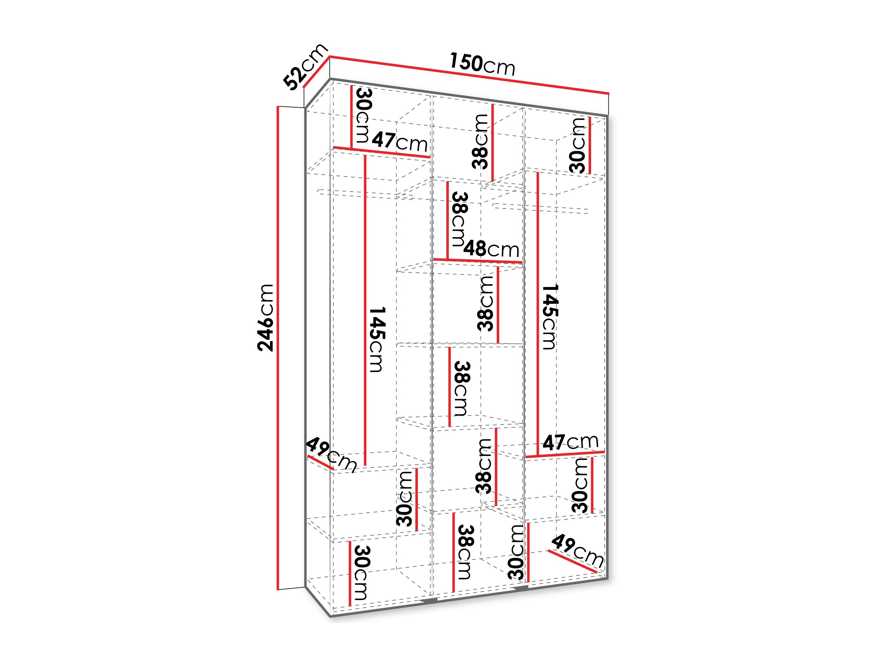 Skapis Hartford 544 (Balts)