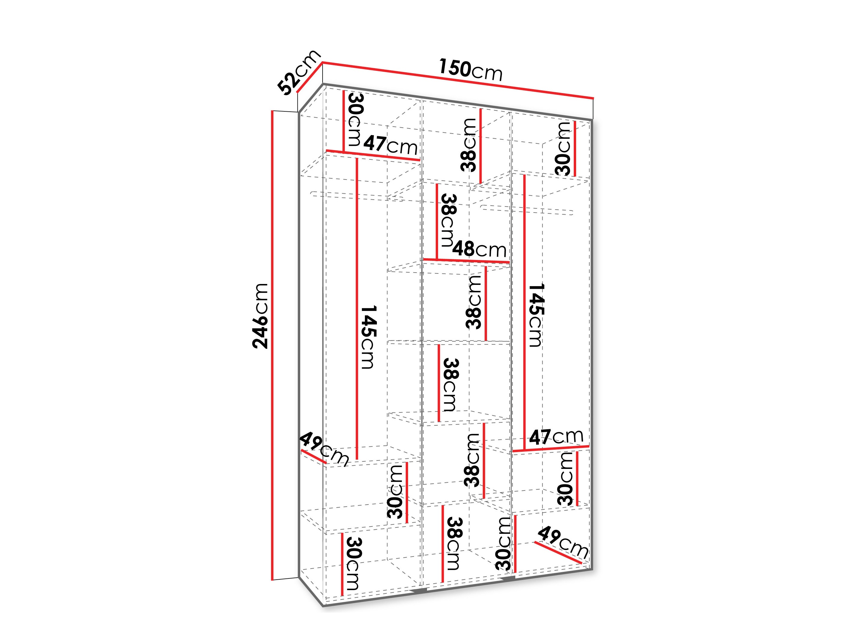 Skapis Hartford 544 (Balts)