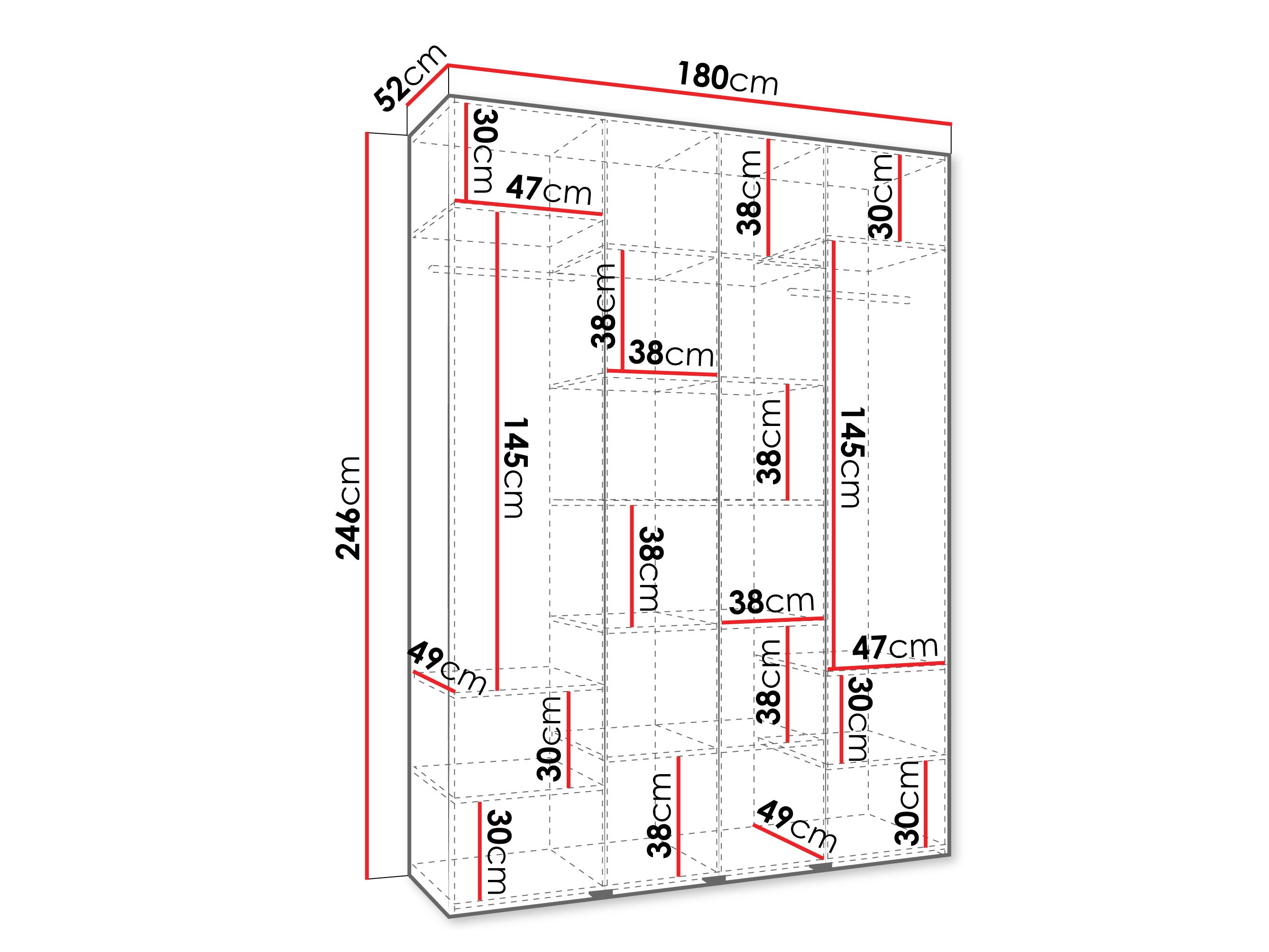 Шкаф Hartford 554 (Белый)
