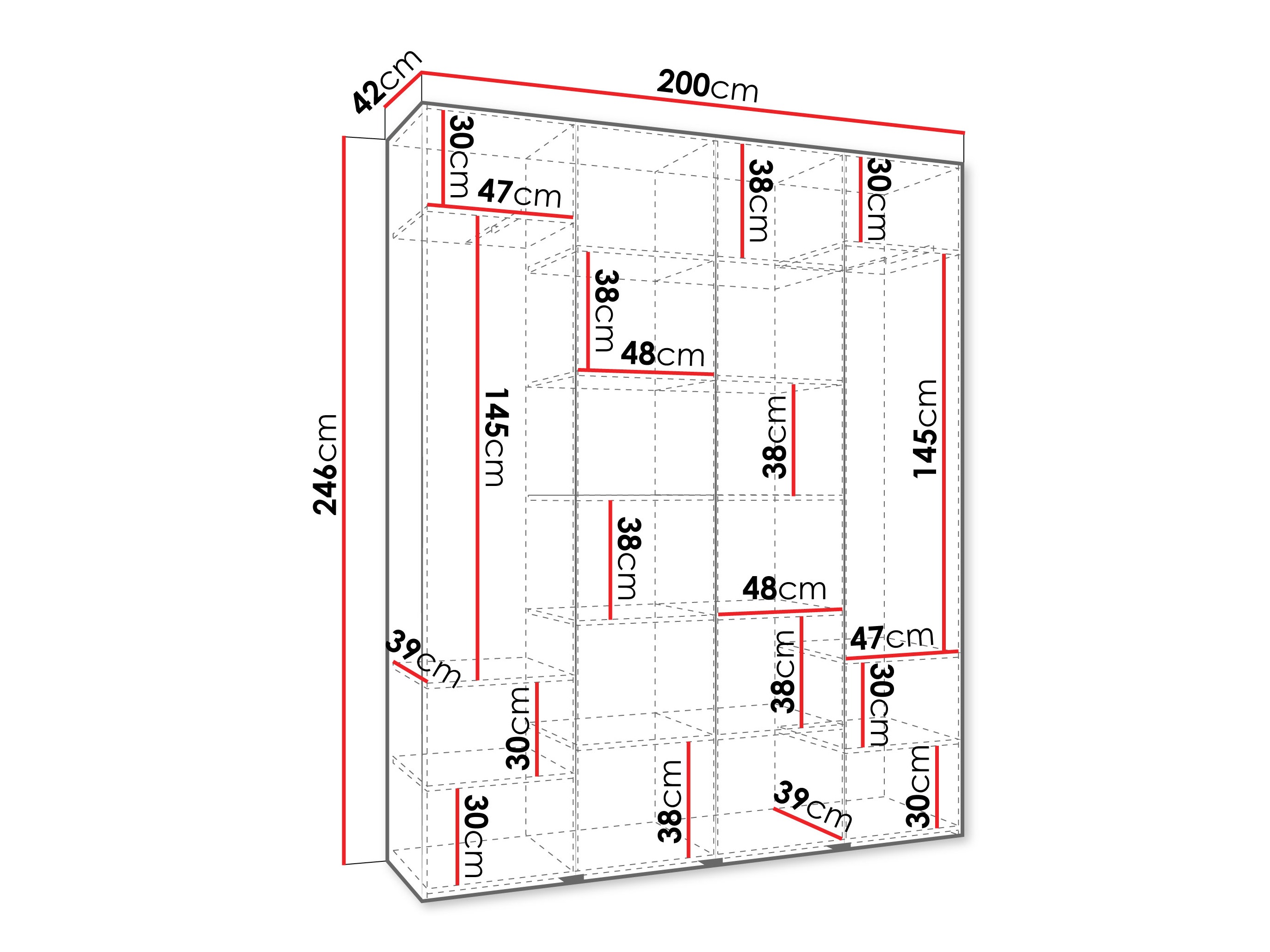 Шкаф Hartford 554 (Белый)