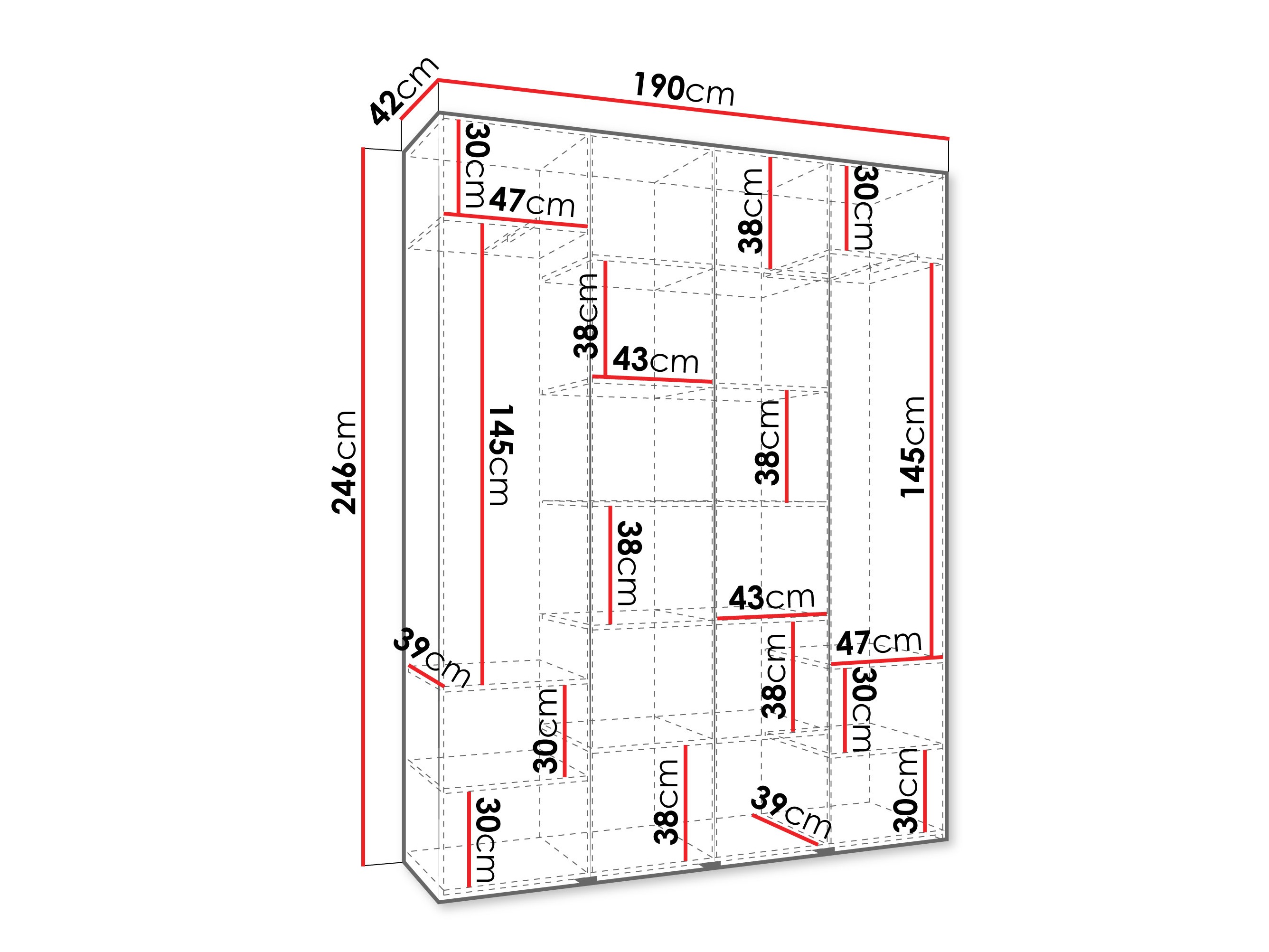 Шкаф Hartford 554 (Кашемир)