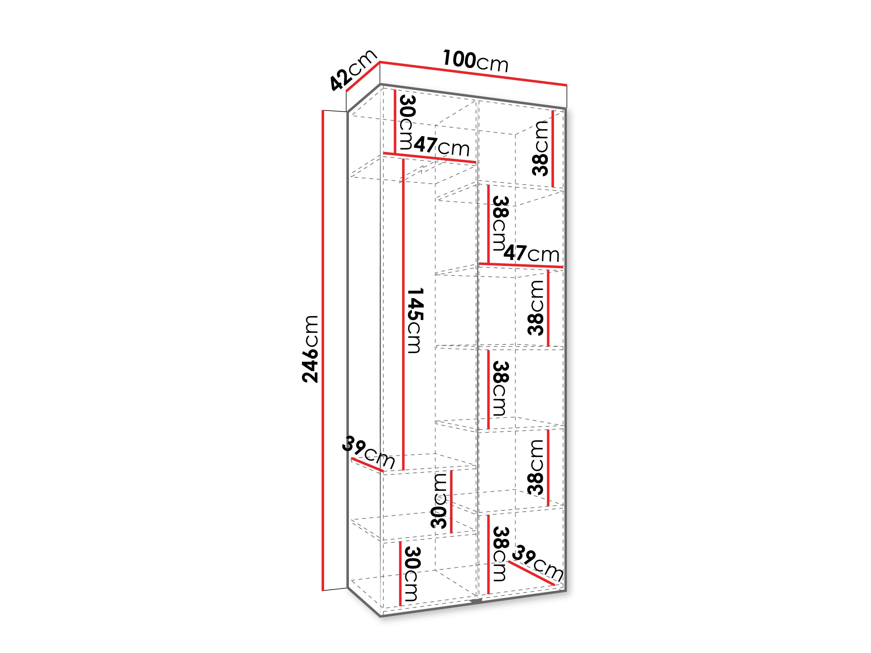 Шкаф Hartford 562 (Белый)