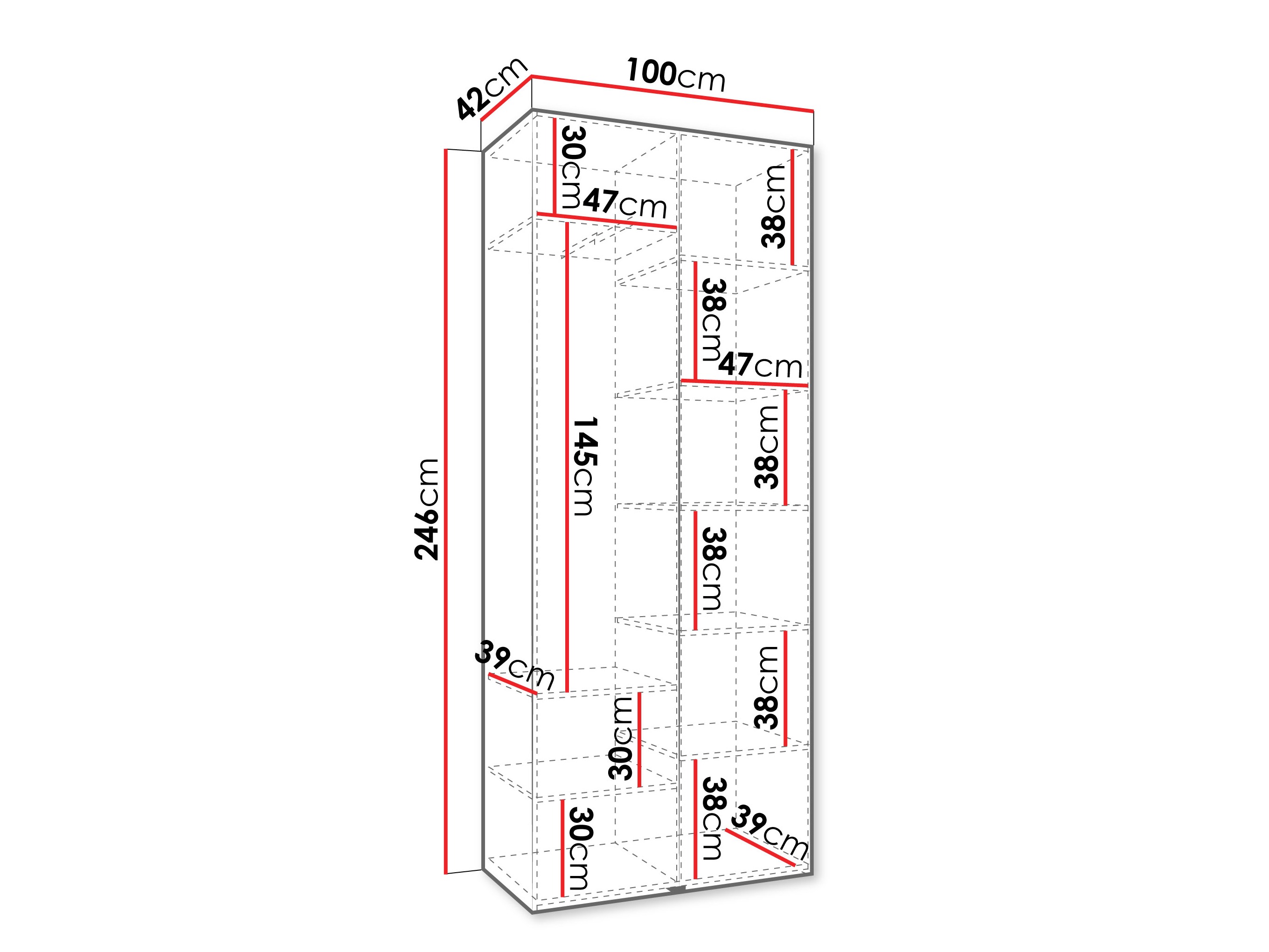 Шкаф Hartford 562 (Белый)