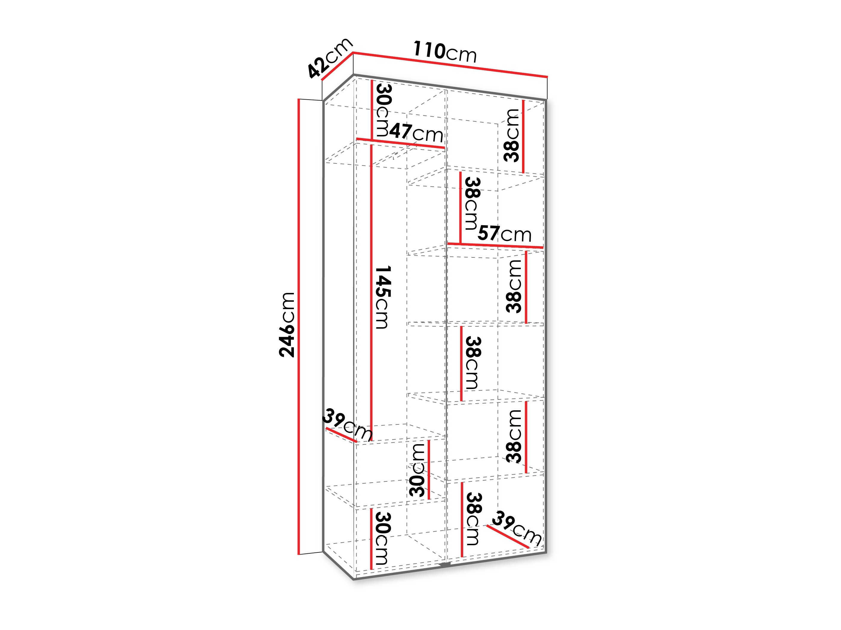 Шкаф Hartford 562 (Белый)