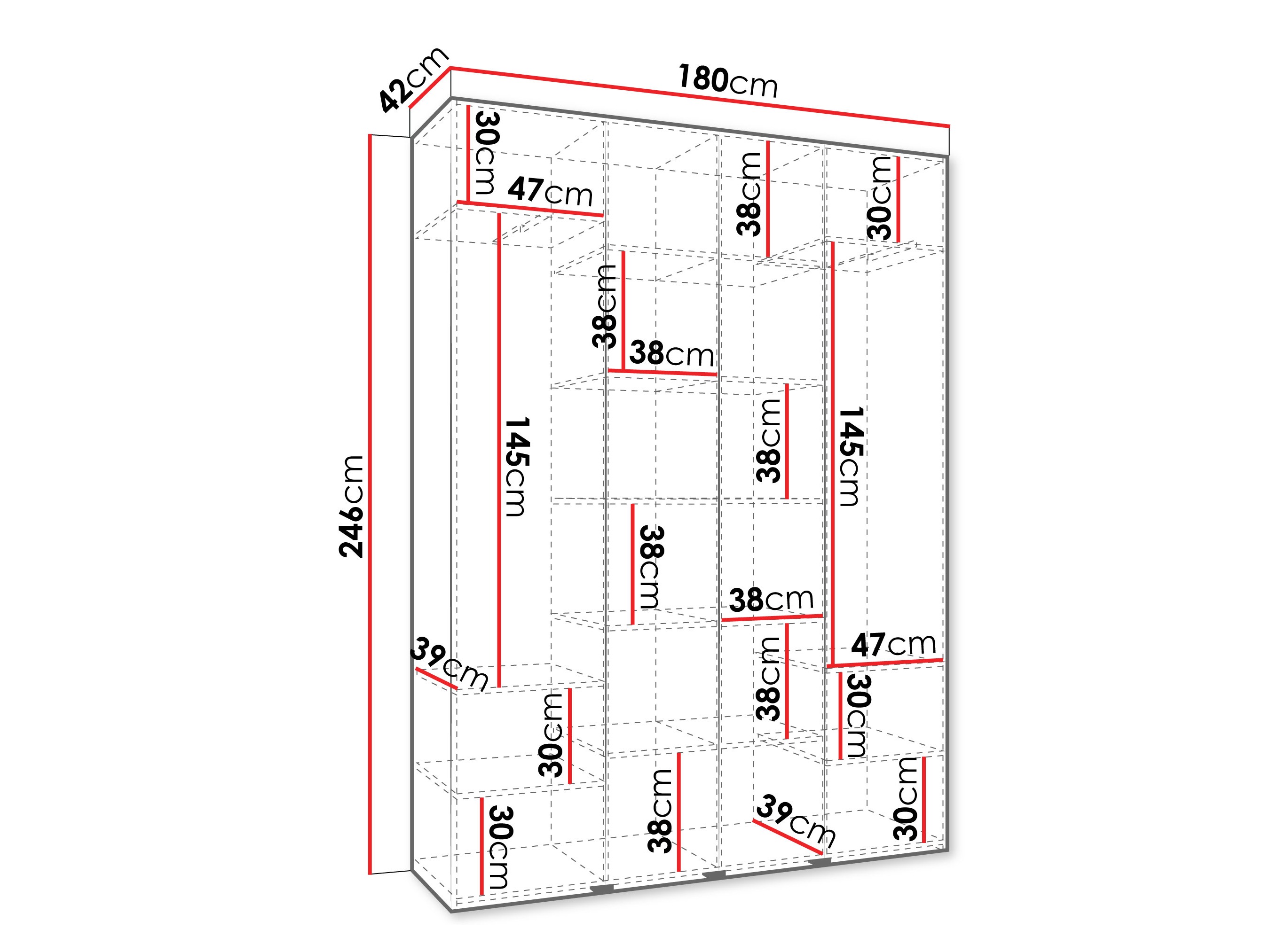 Skapis Hartford 554 (Balts)