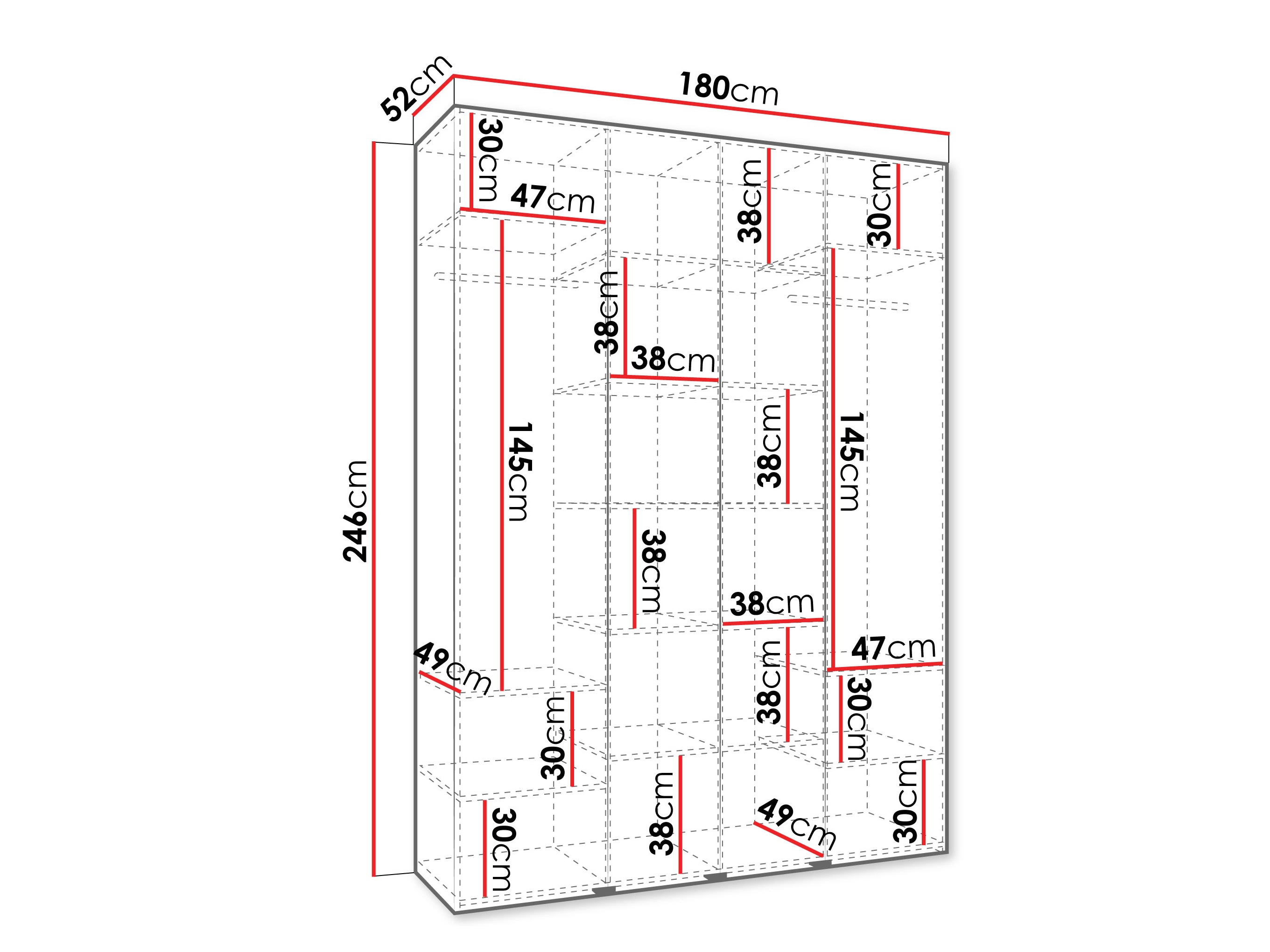 Skapis Hartford 554 (Balts)