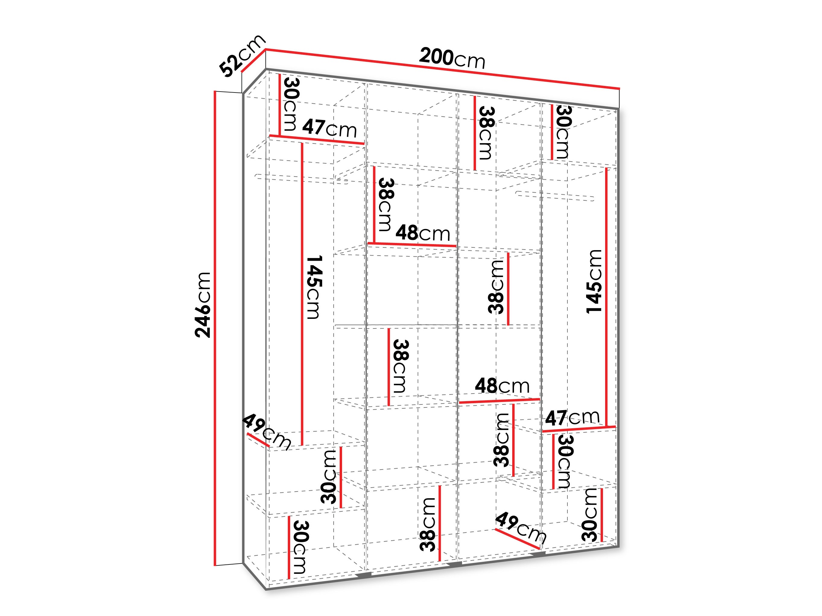 Skapis Hartford 554 (Balts)