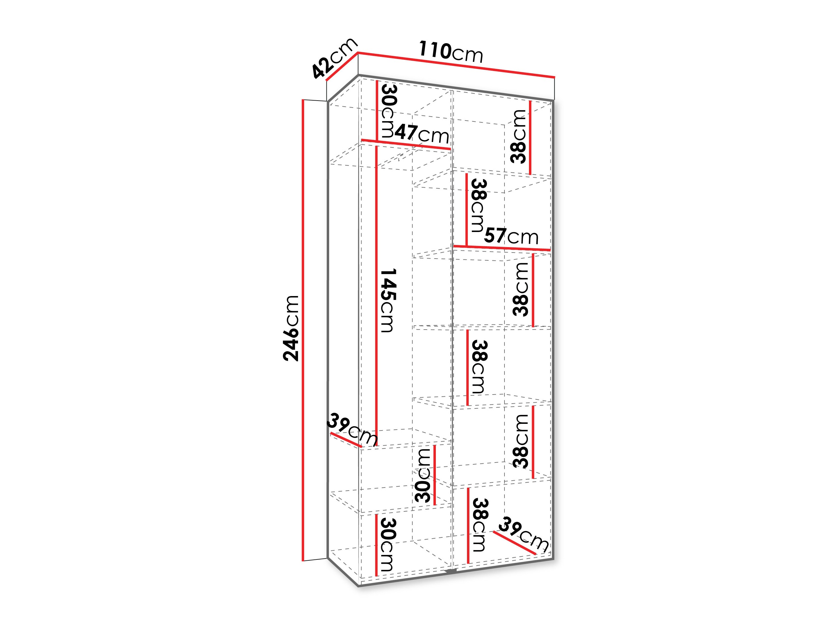 Skapis Hartford 562 (Balts)